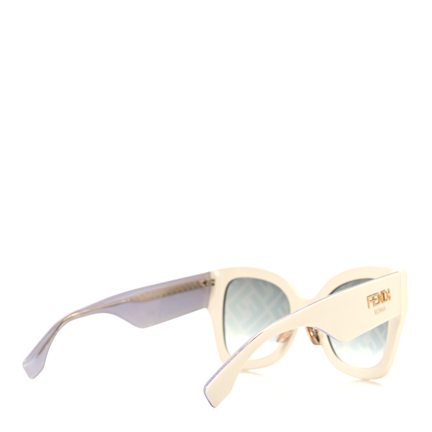 Acetate 53mm Sunglasses FF 0434/G/S White Gold