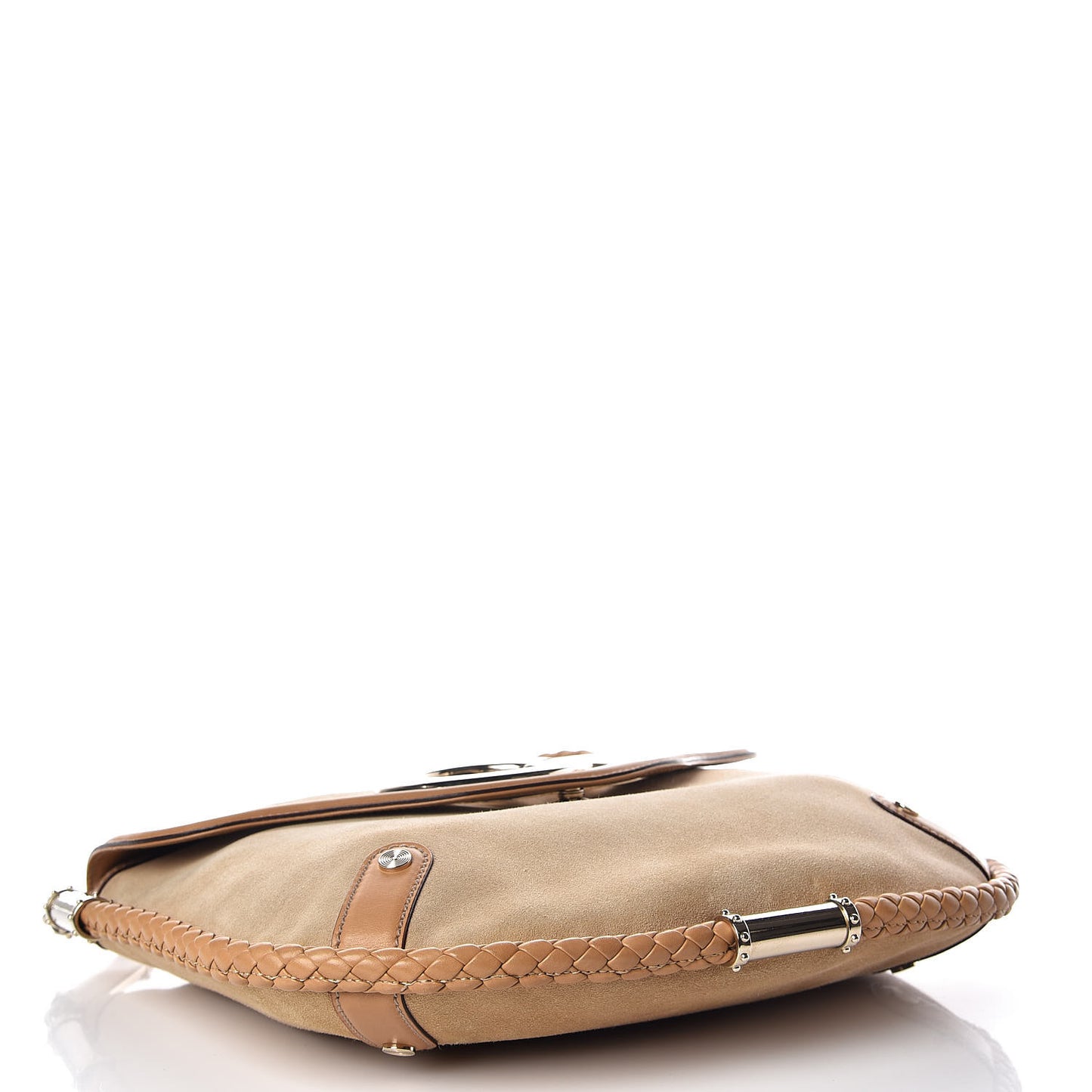 Suede Medium Britt Tassel Shoulder Bag Tan