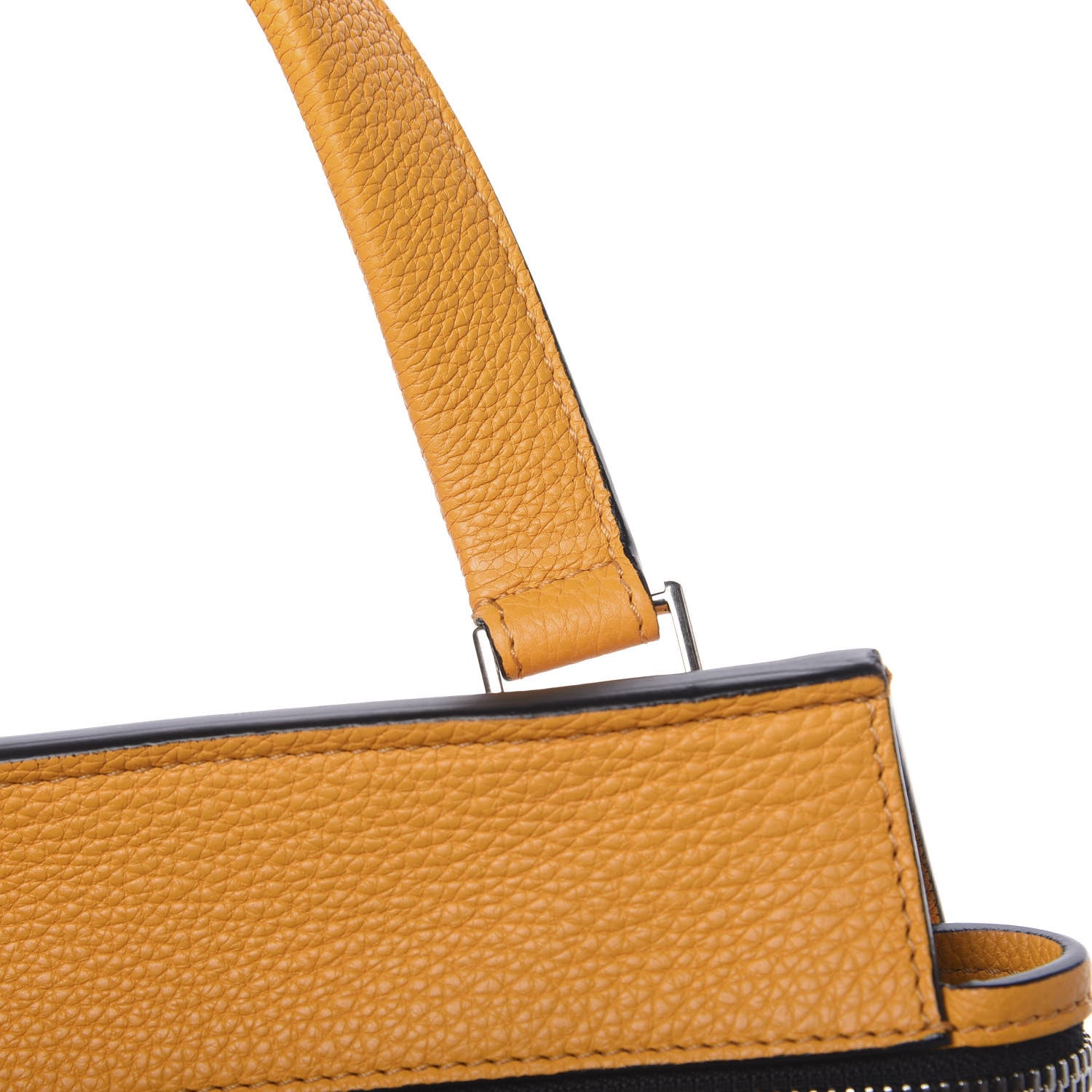 Celine Drummed Calfskin Medium Edge Shoulder Bag Ocre 11 of 13