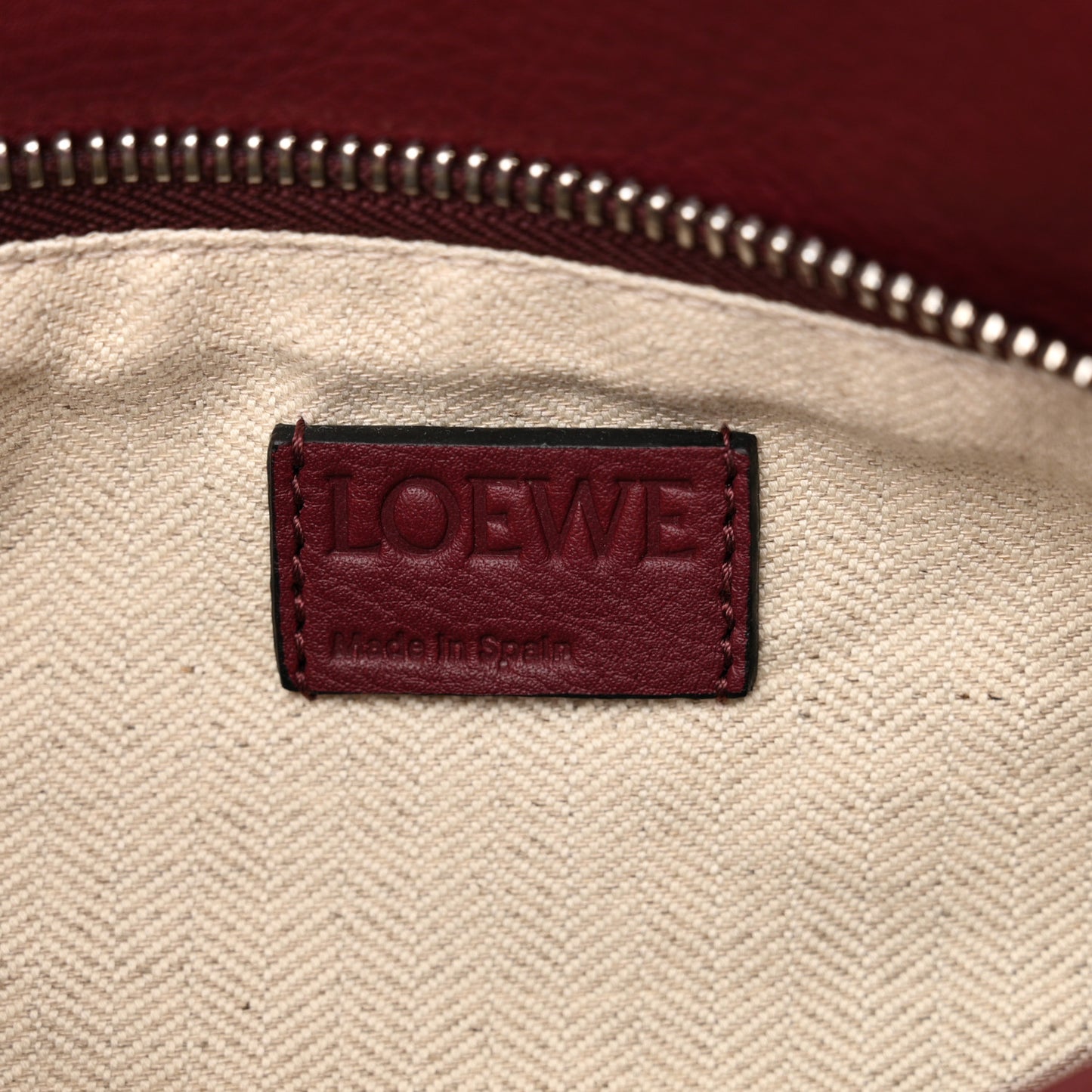 Calfskin Rugby Small Puzzle Bag Wine Pastel Pink