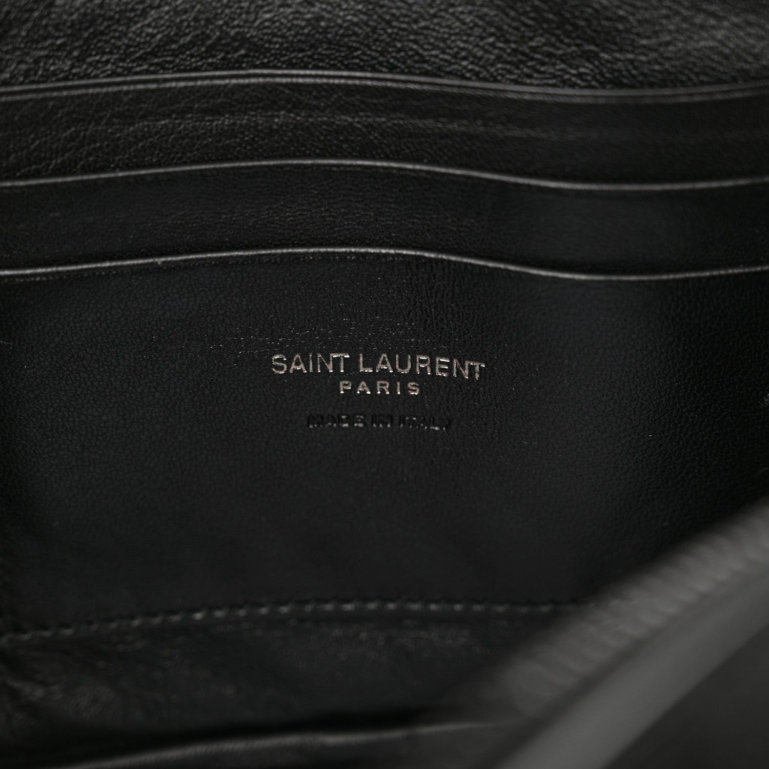 Saint Laurent Calfskin Matelasse Monochrome Monogram Mini Lou Camera Bag Black 5 of 10