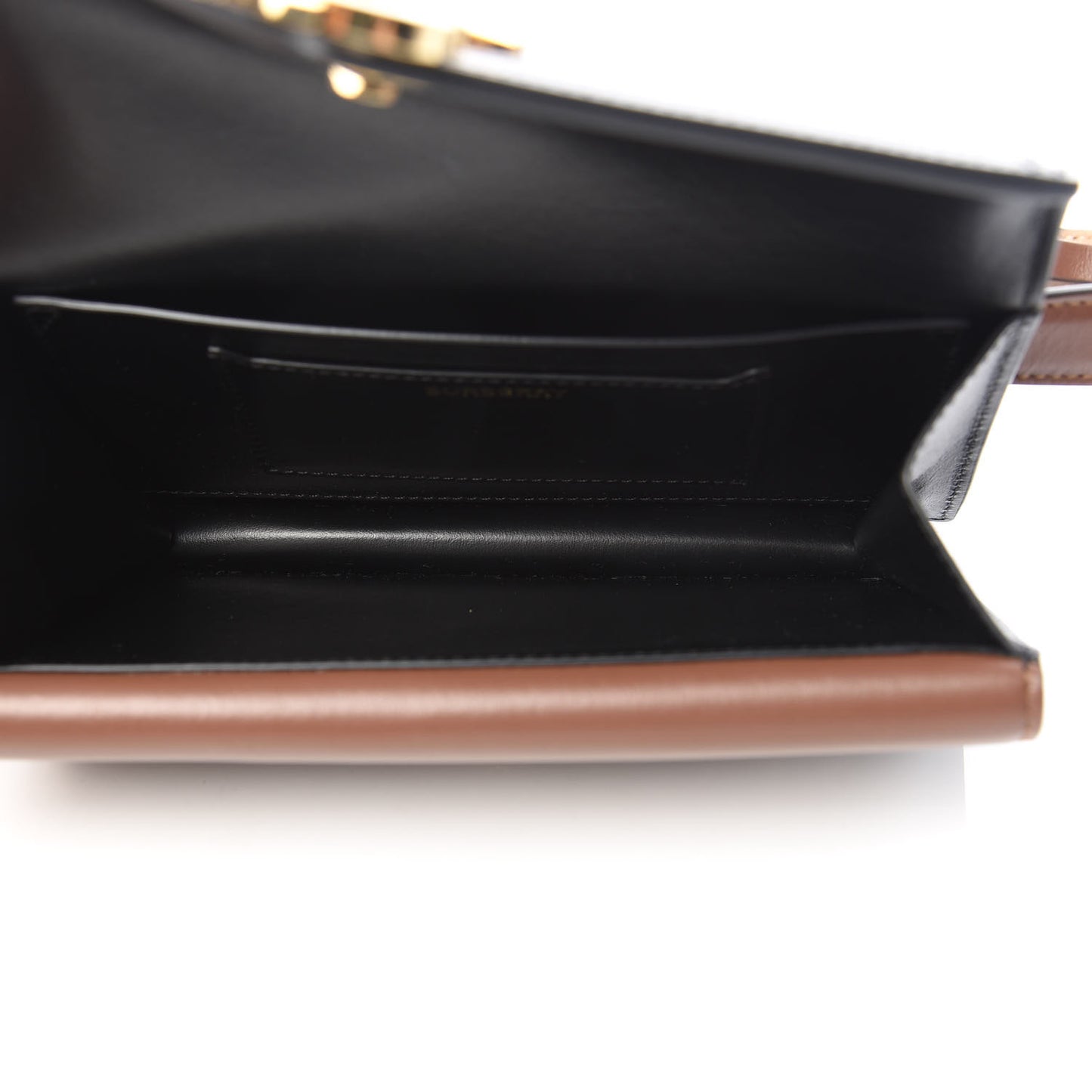 E-Canvas Monogram TB Envelope Belt Bag Bridle Brown