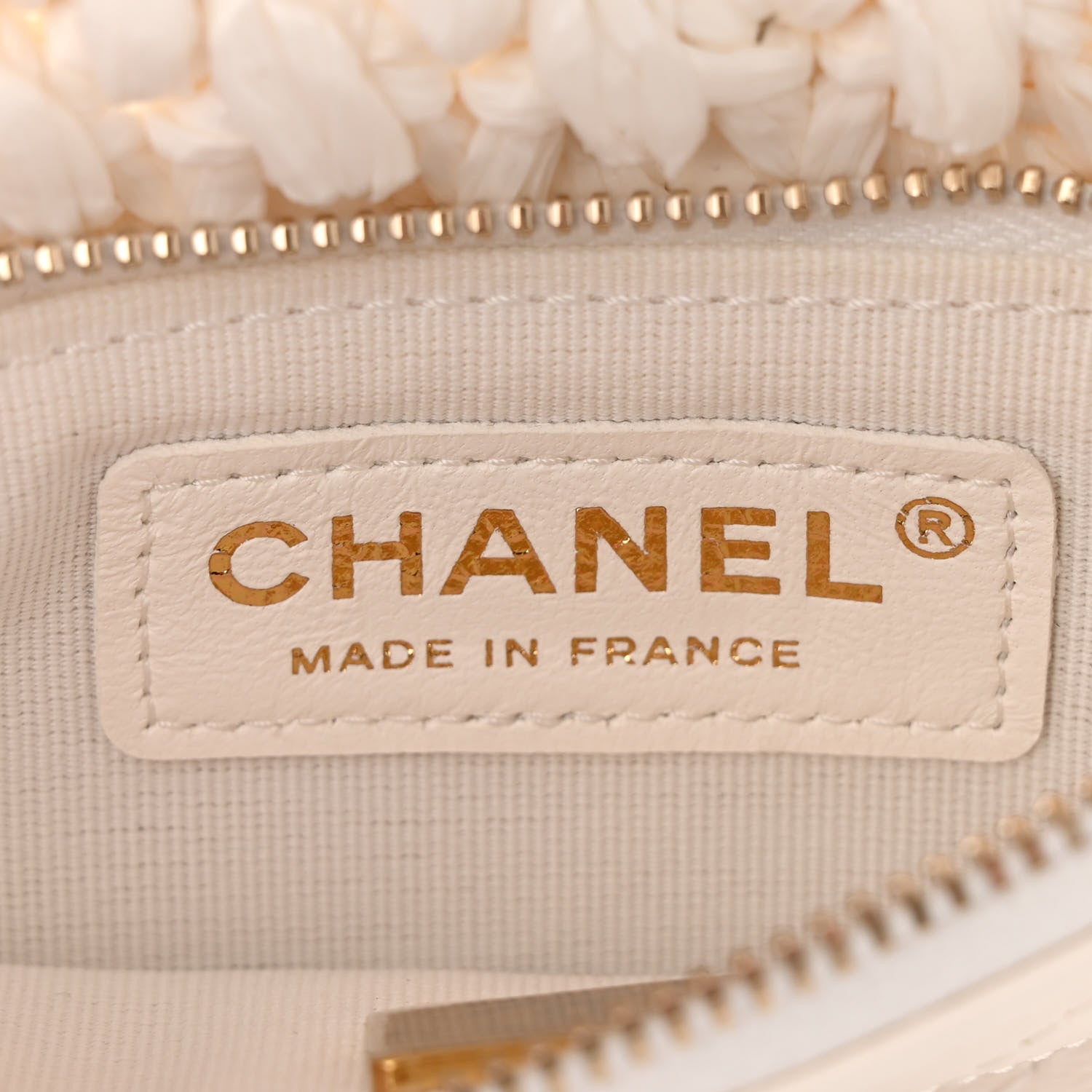 Chanel Raffia Effect Tweedy Mini Flap Bag White Black 6 of 11