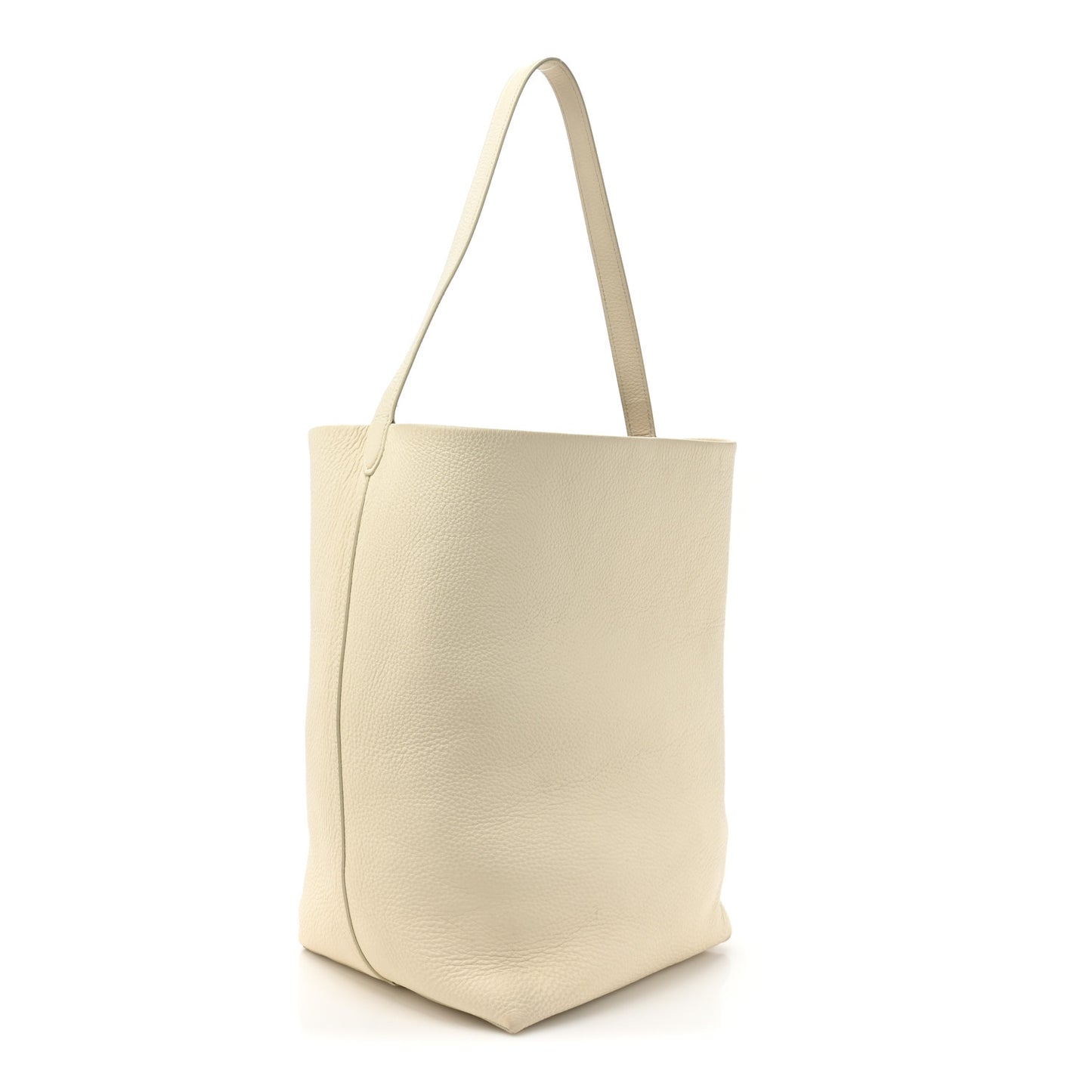 Grained Calfskin Large N/S Park Tote Ivory