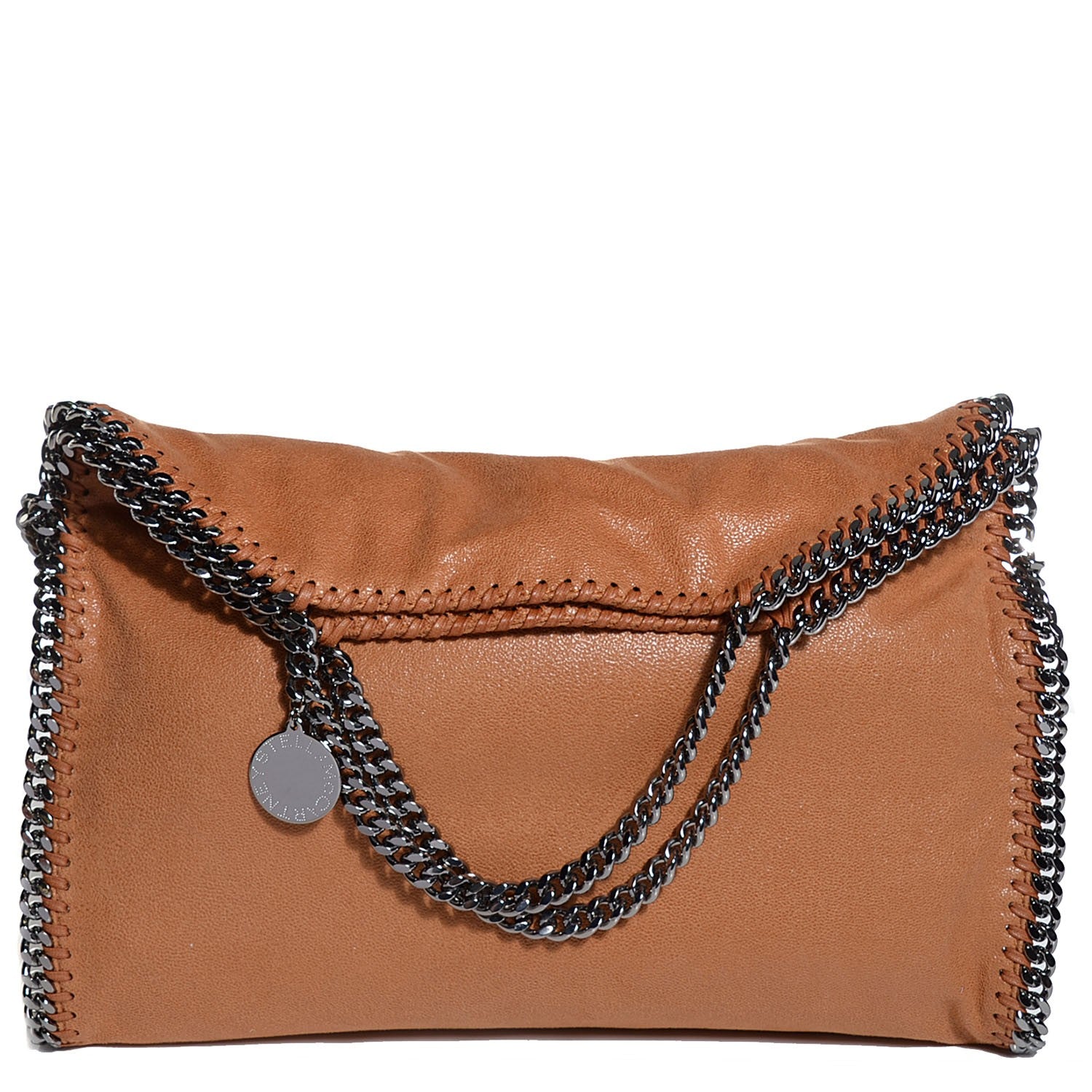 Stella McCartney Shaggy Deer Falabella Fold Over Tote Tan 1 of 8