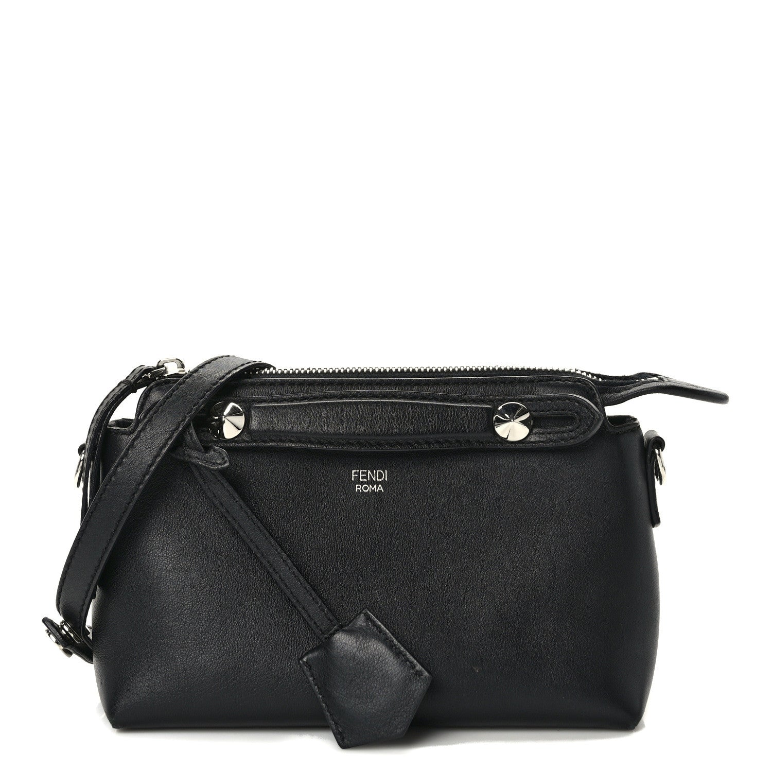 Fendi Vitello Dolce Mini By The Way Boston Bag Black 1525113