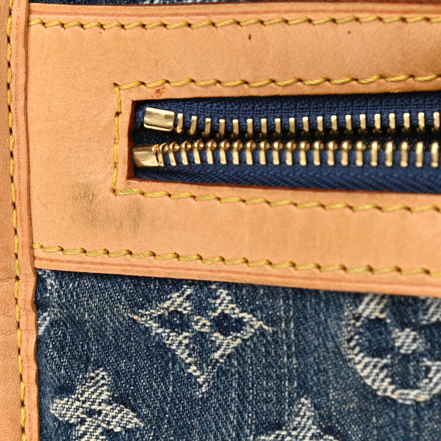 Louis Vuitton Monogram Denim Sac Plat Blue 14 of 17