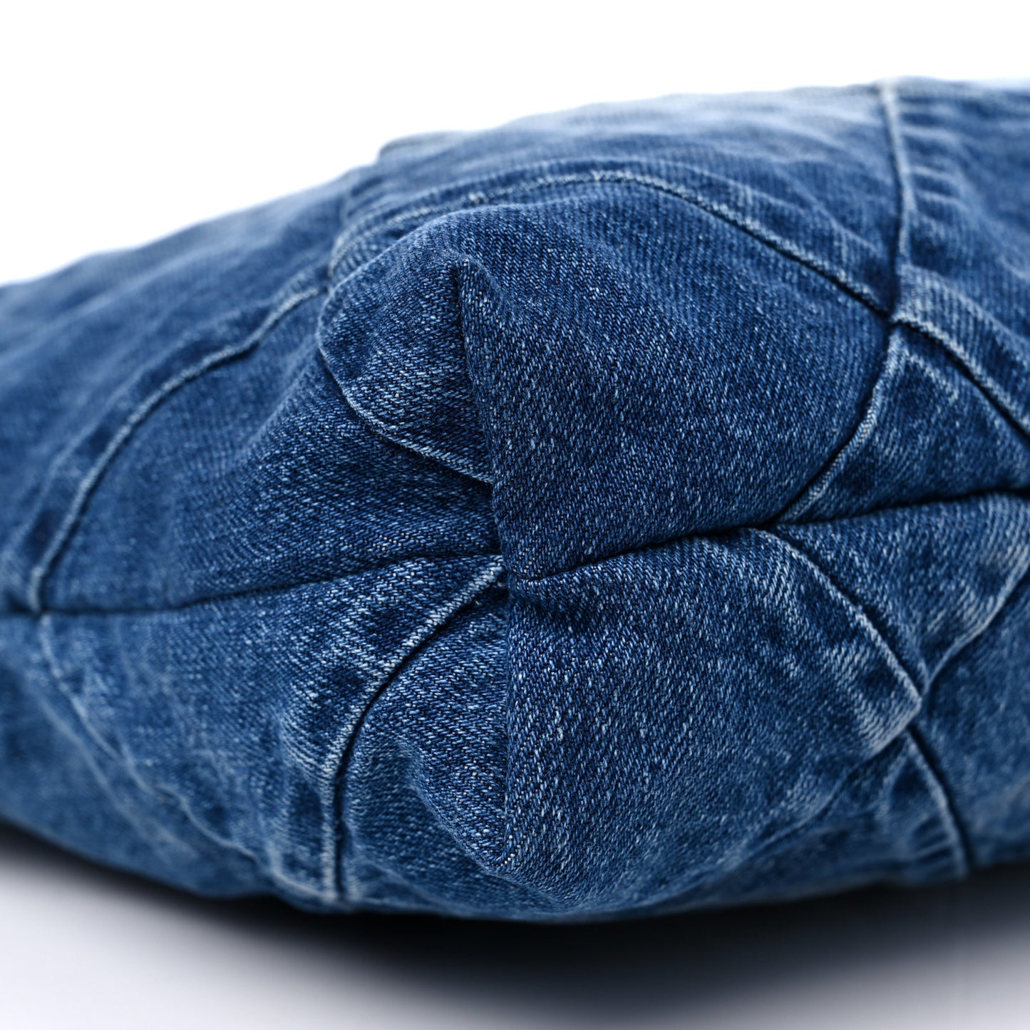 Denim Quilted Chanel 22 Blue