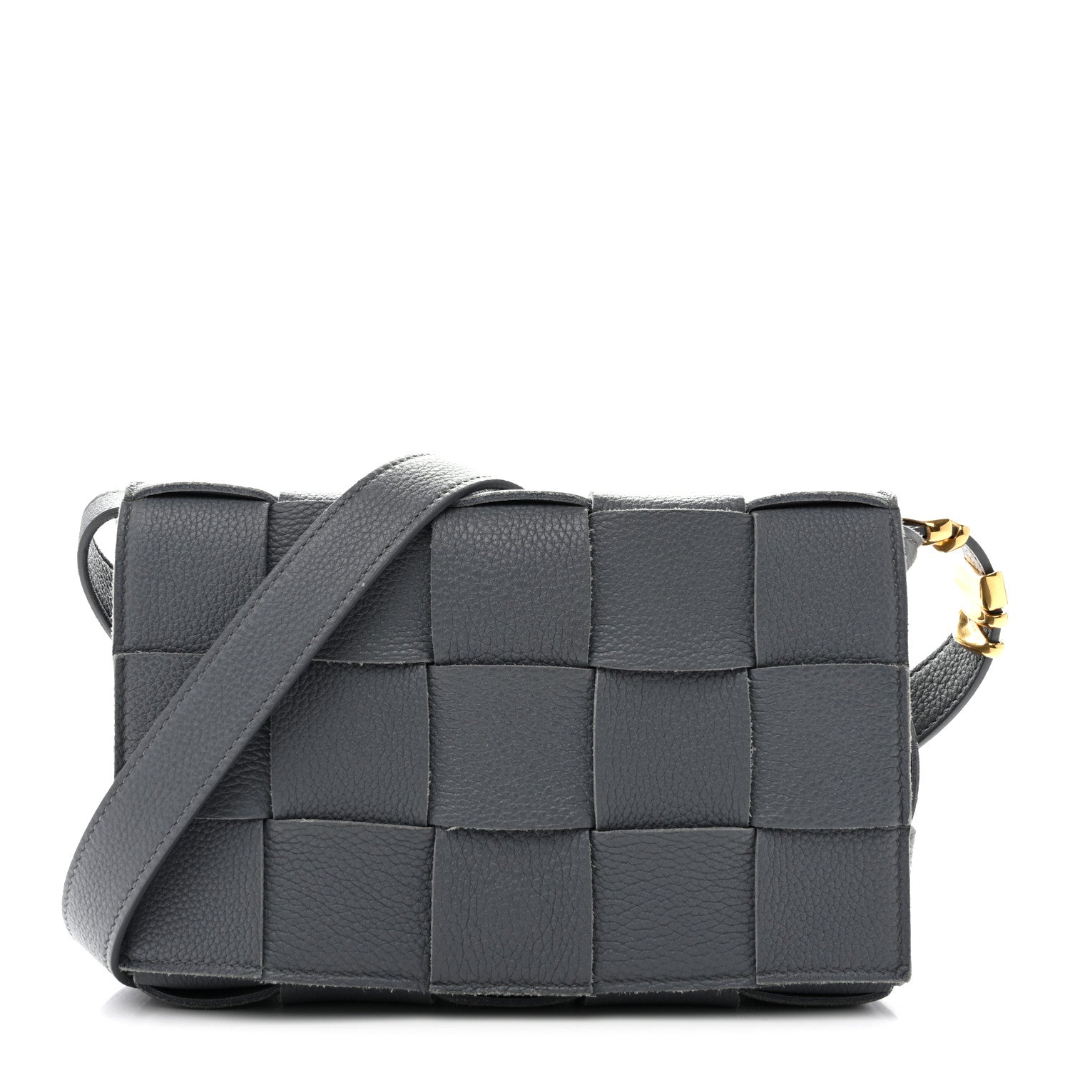 Bottega Veneta Grained Calfskin Maxi Intrecciato Cassette