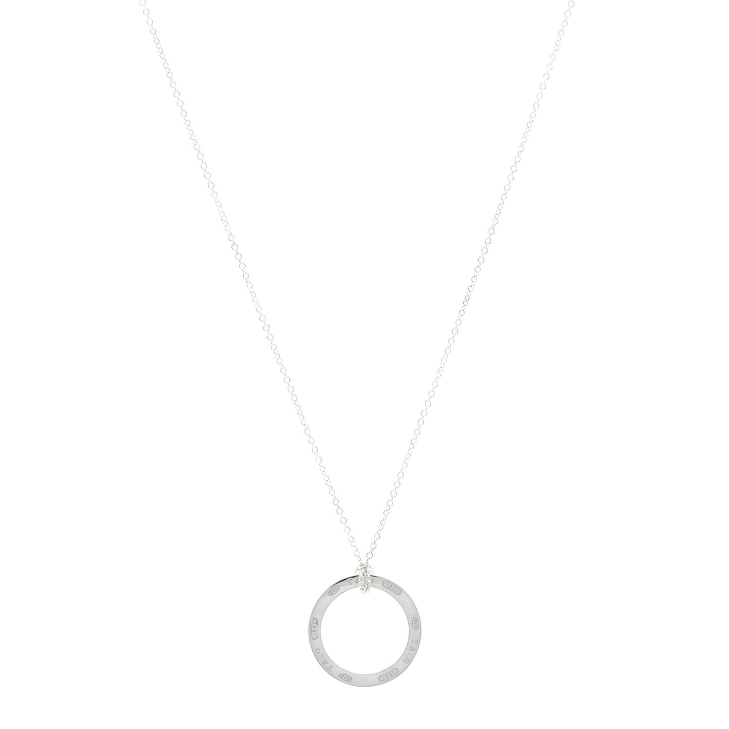 Sterling Silver 1837 Circle Pendant Necklace
