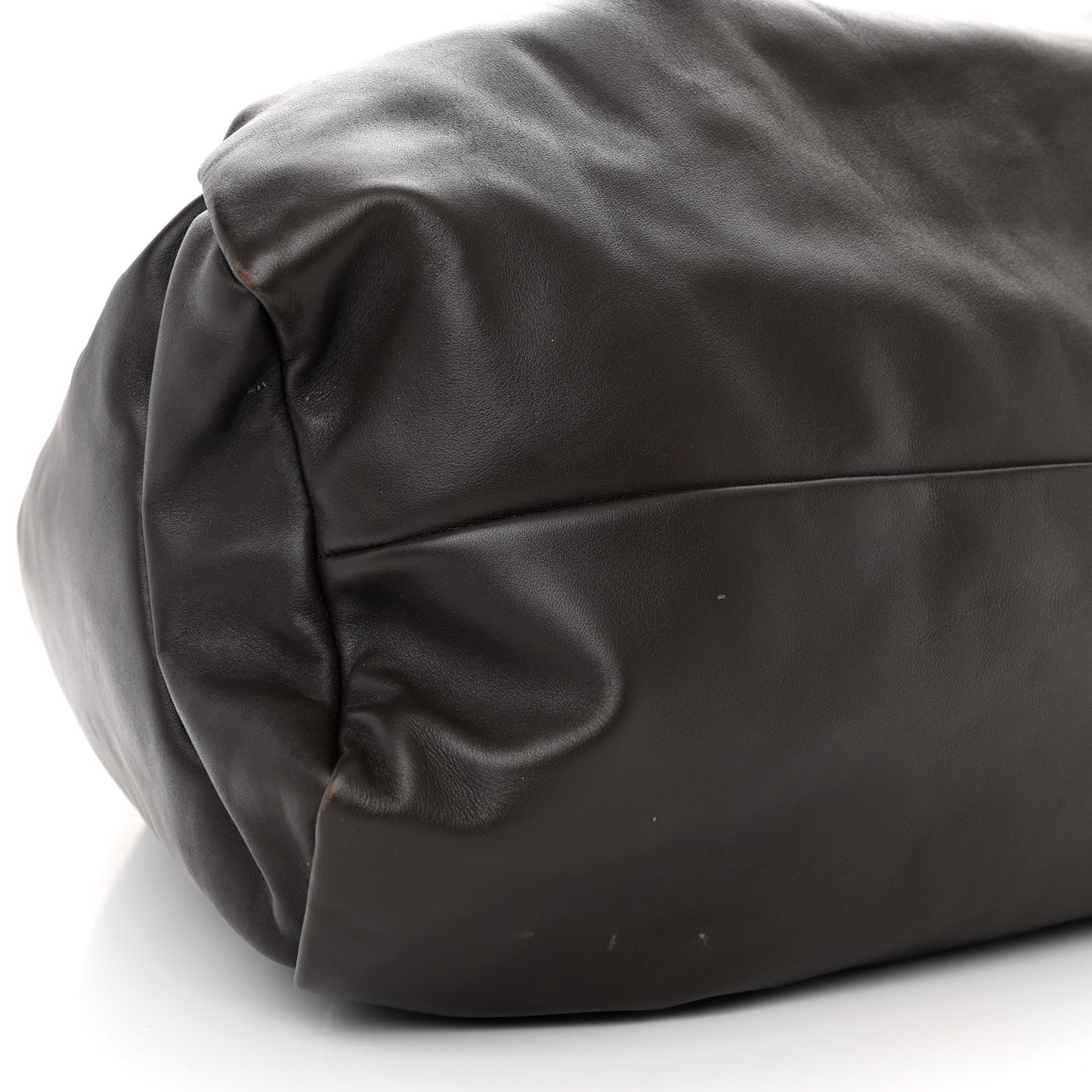 Smooth Butter Calfskin Large The Shoulder Pouch Brownie