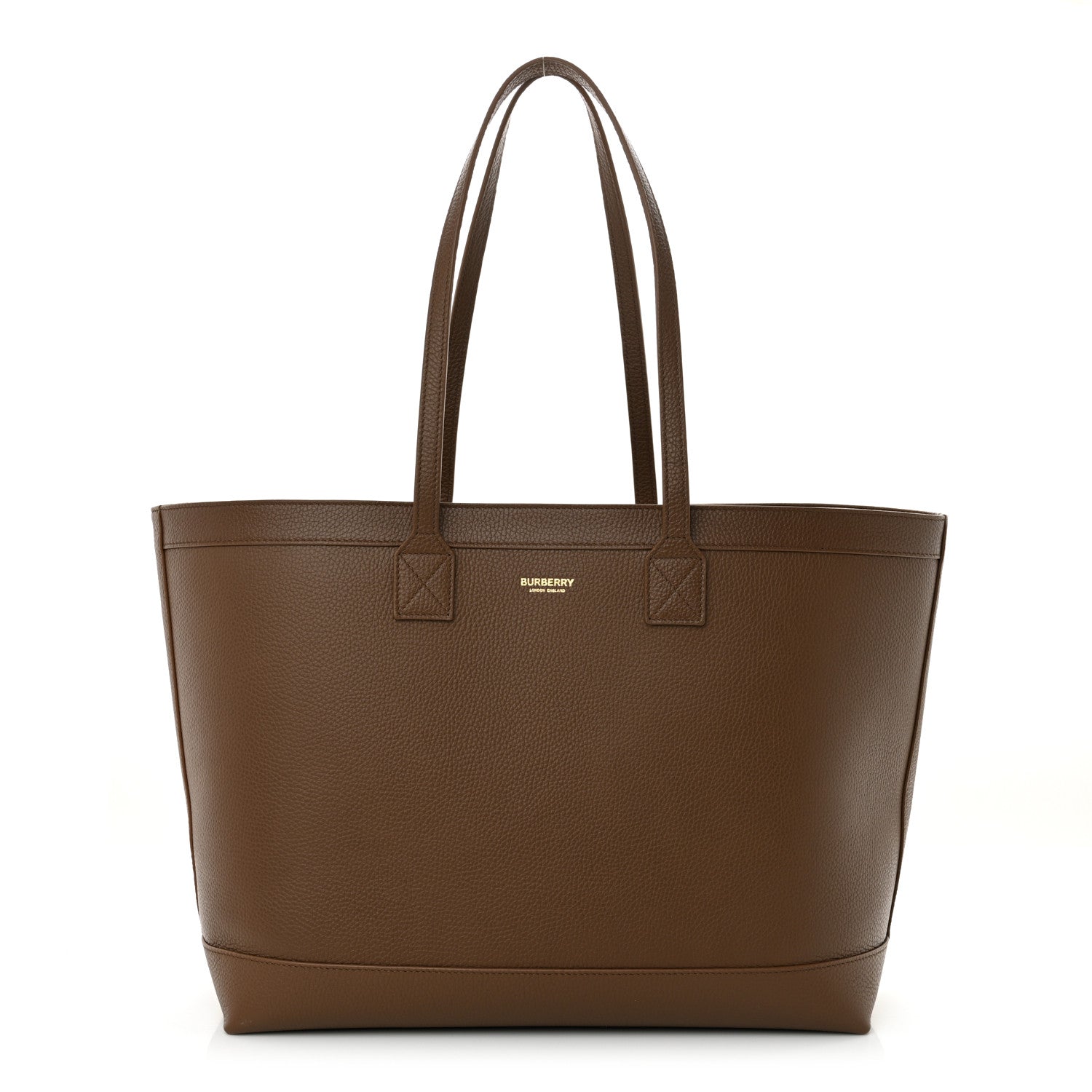 Burberry Grainy Calfskin Medium London Tote Bag Earth 1654019