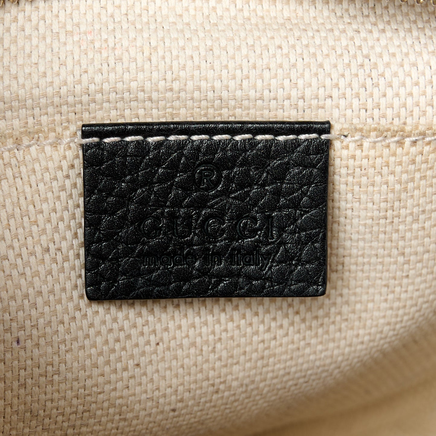 Pebbled Calfskin Small Soho Disco Bag Black