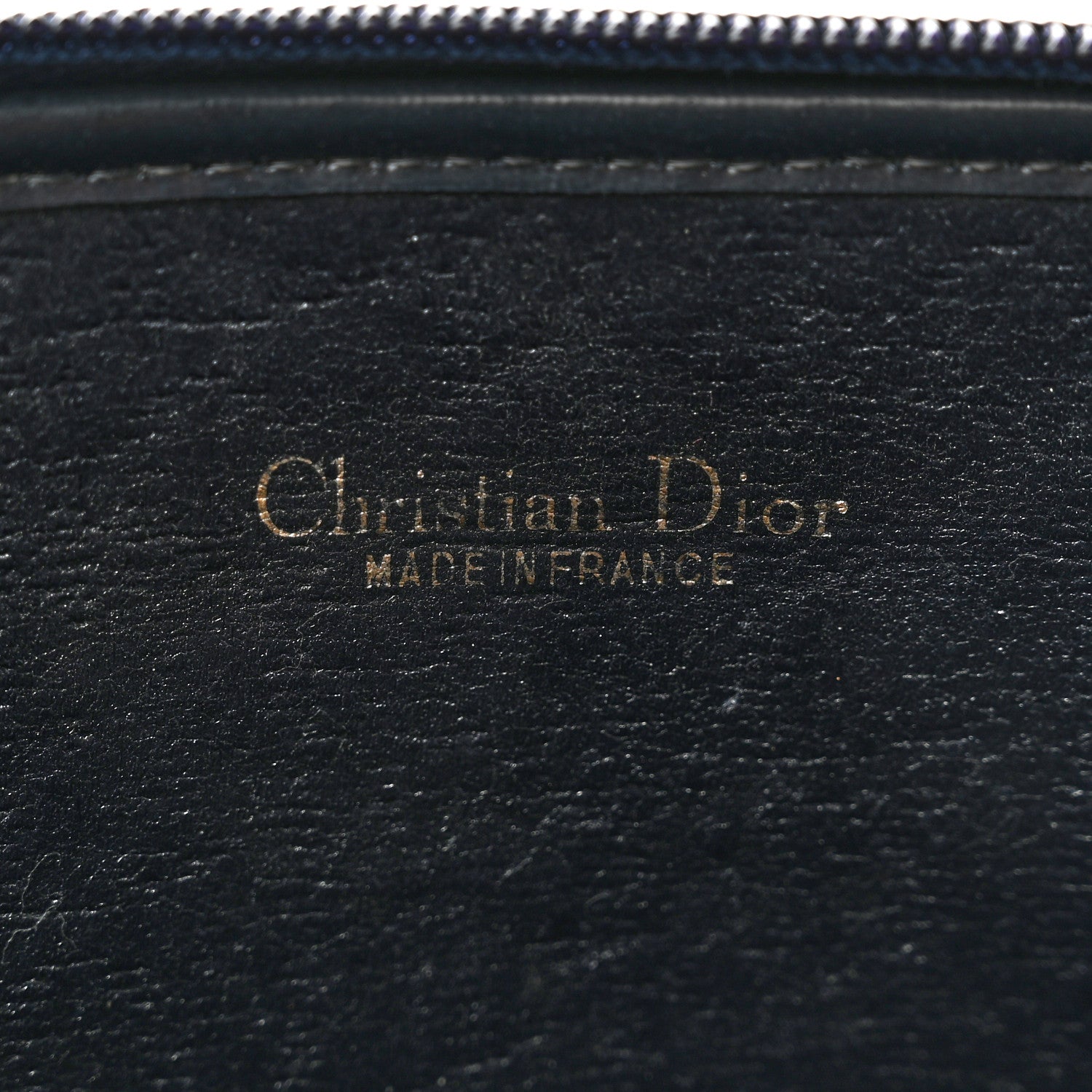 Christian Dior Monogram Wristlet Clutch Navy Blue 6 of 6