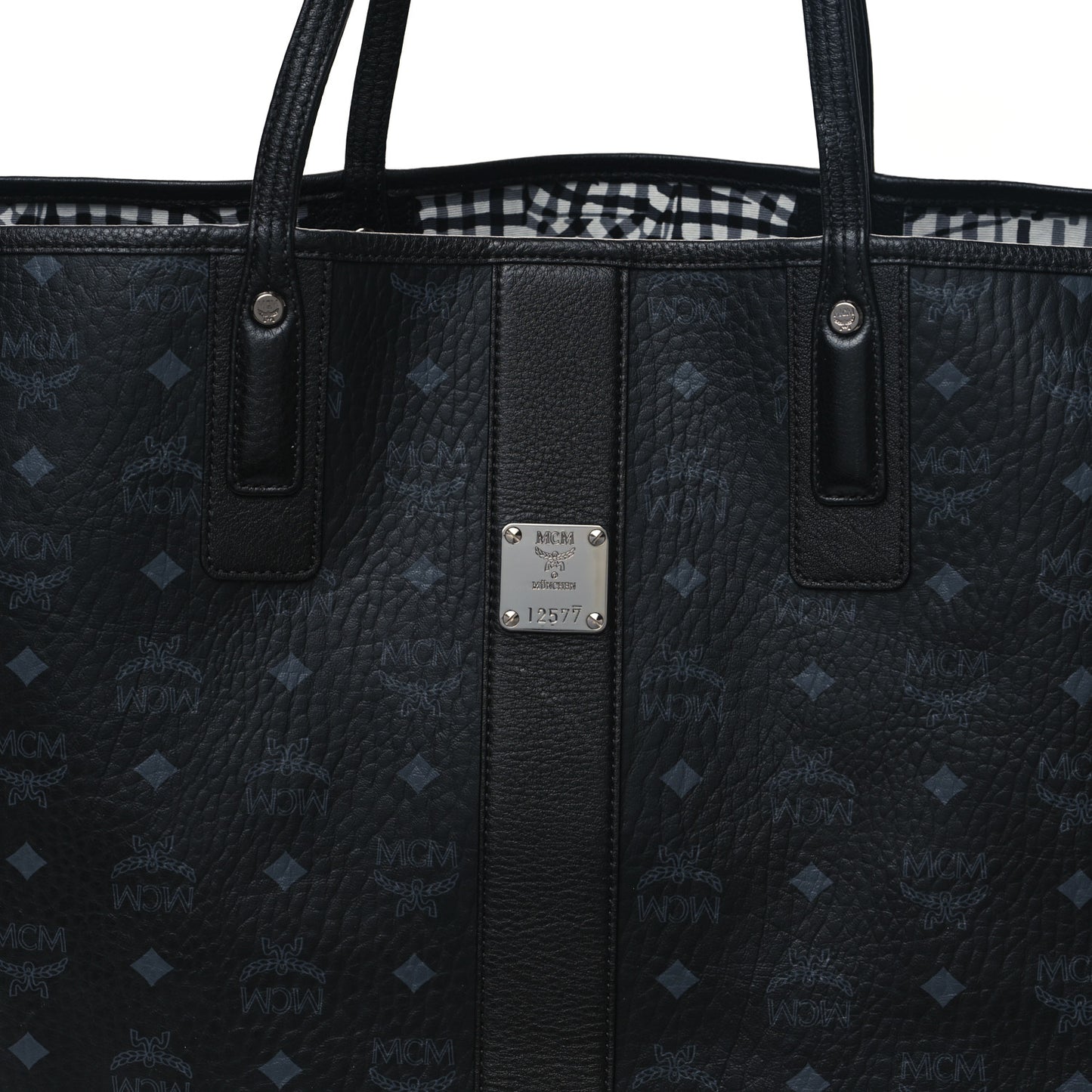 Visetos Large Liz Reversible Shopper Tote Black