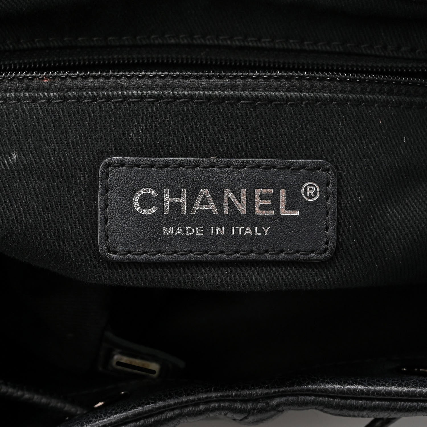 Chanel Grained Calfskin Stitched Braided With Style Backpack Black 6 of 10
