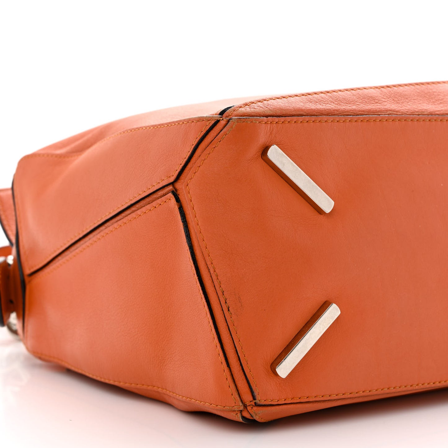 Calfskin Medium Puzzle Bag Orange