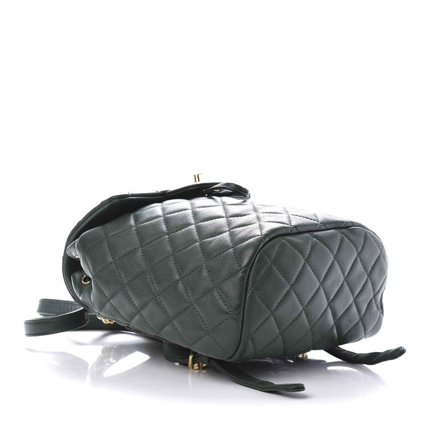 Lambskin Quilted Mini Urban Spirit Backpack Dark Green