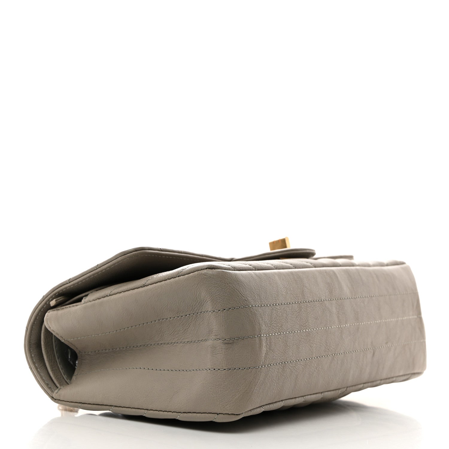 Chanel Calfskin Chevron Quilted 2.55 Reissue 225 Flap Grey 4 of 10