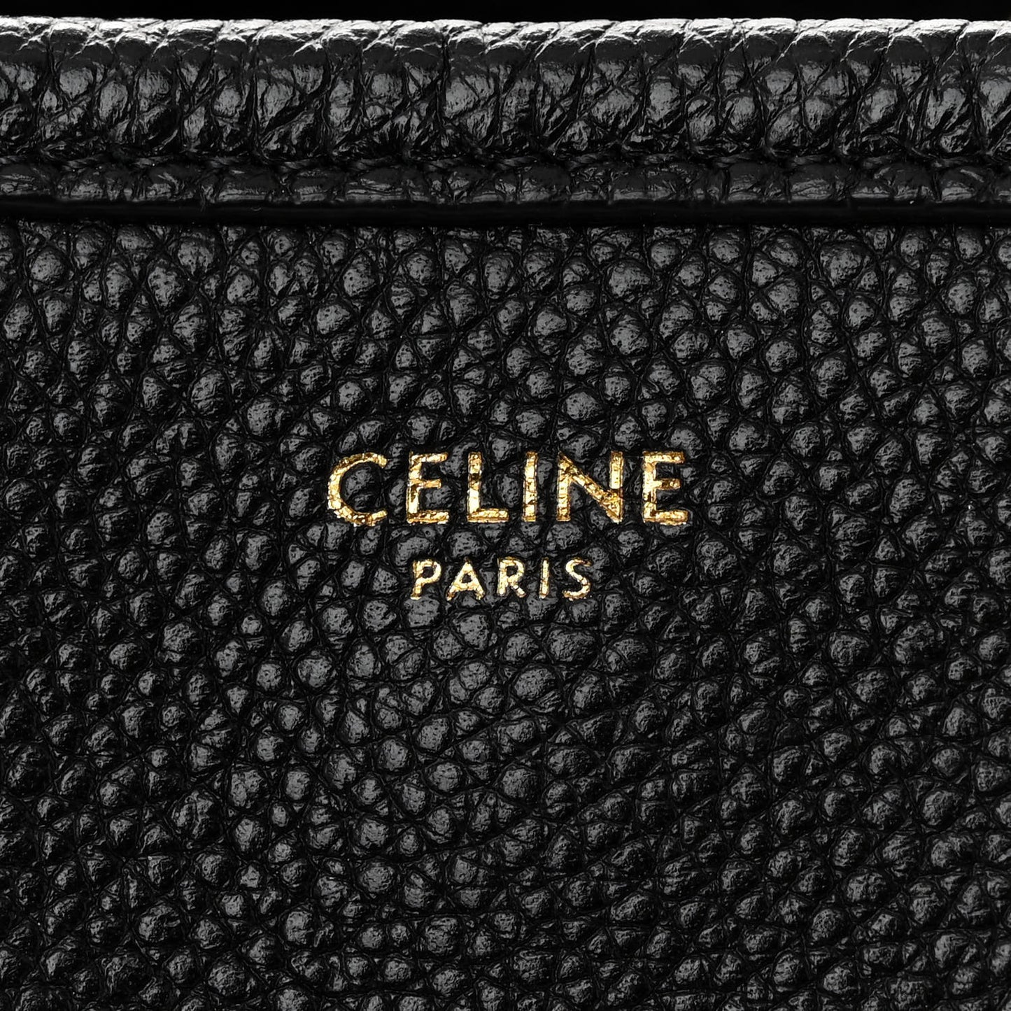 Grained Calfskin Small Folded Cabas Black