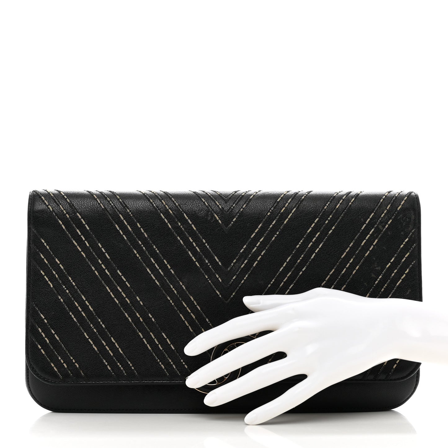 Sheepskin Chain CC Subtle Flap Black