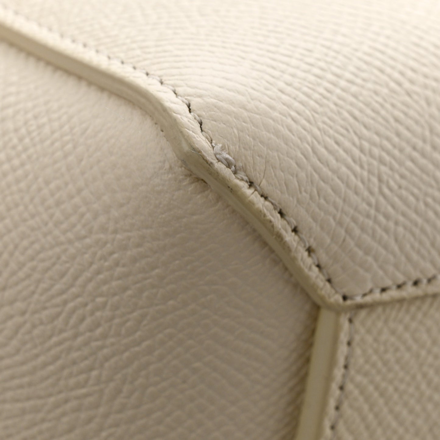 Grained Calfskin Nano Belt Bag Chalk
