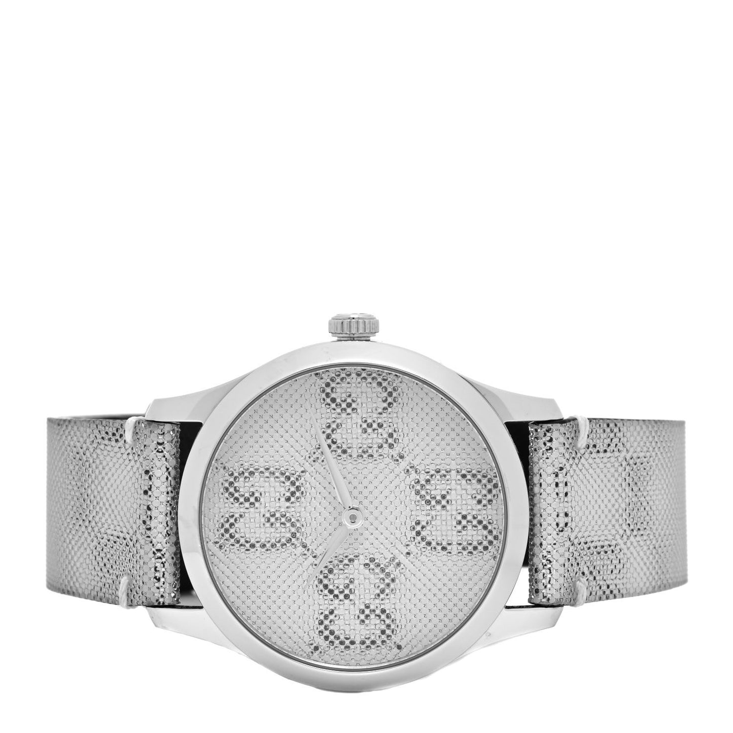 Stainless Steel Calfskin 38mm G-Timeless GG Hologram Quartz Watch