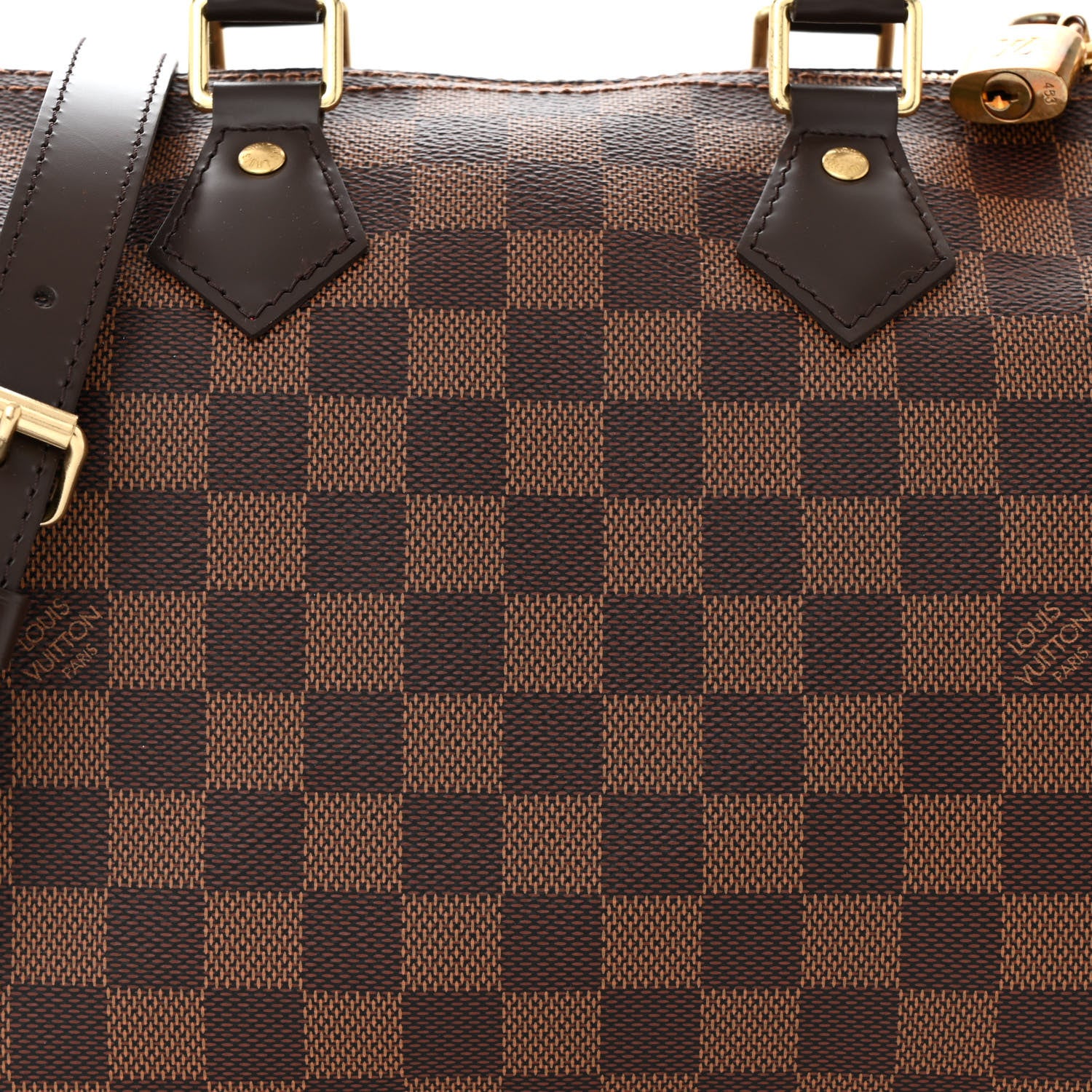 Louis Vuitton Damier Ebene Speedy Bandouliere 25 8 of 10