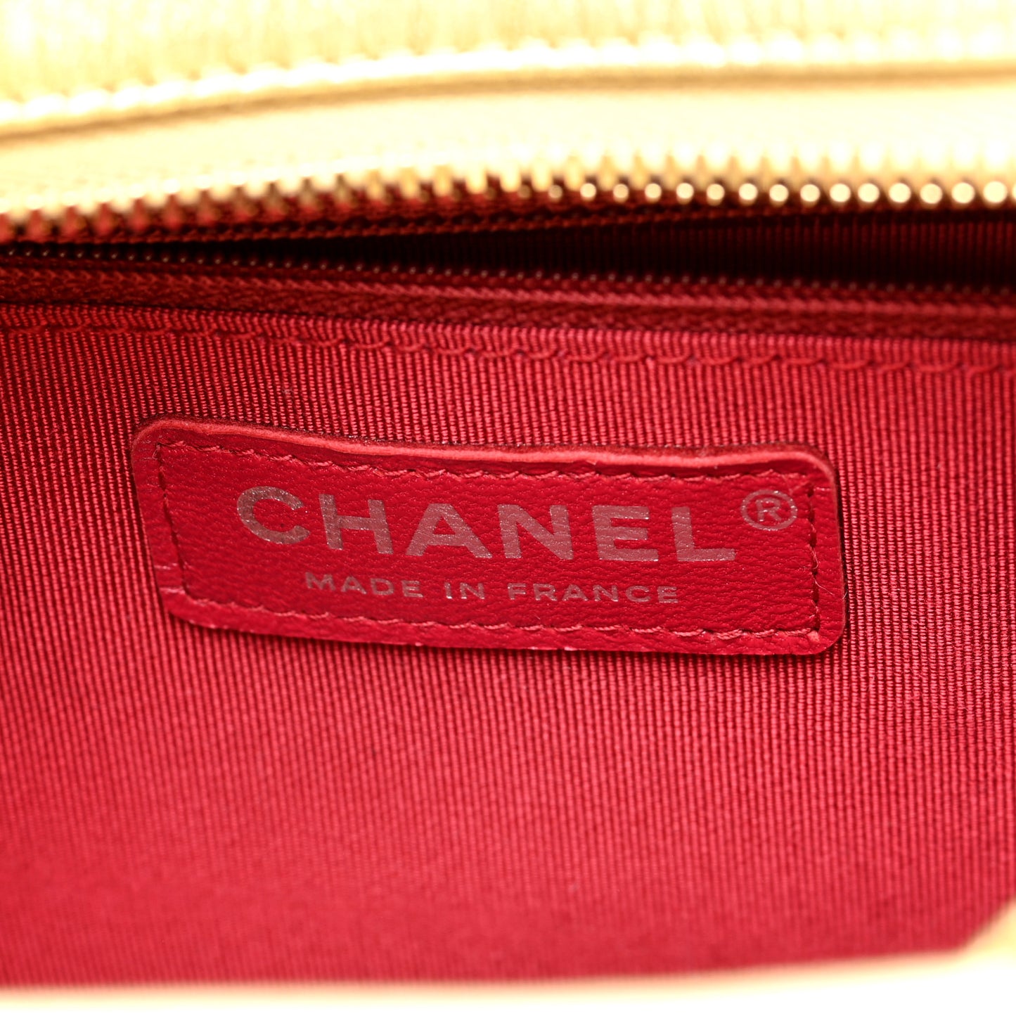 Metallic Aged Calfskin Quilted Medium Gabrielle Gold