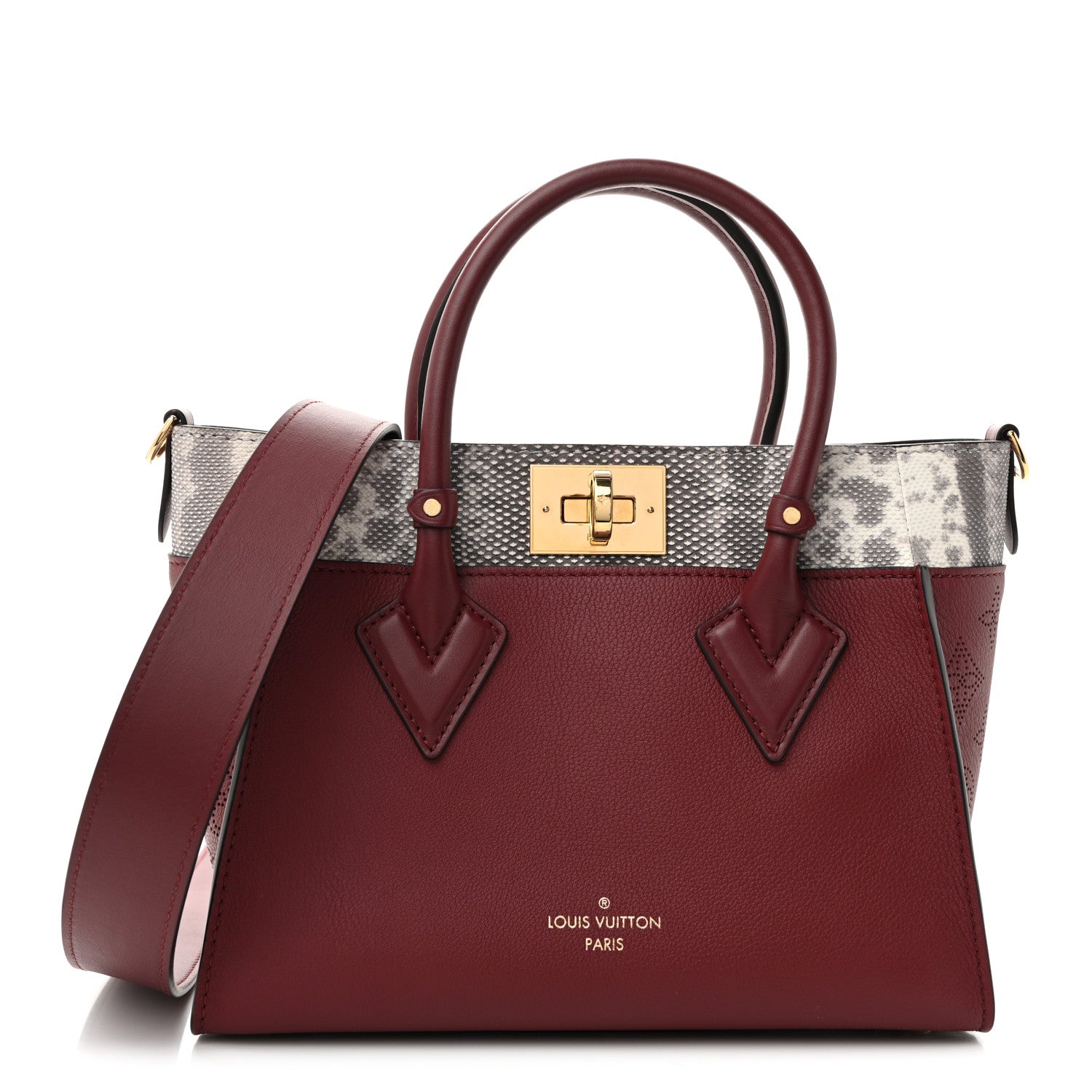 Louis Vuitton Calfskin Karung Snakeskin Mahina On My Side PM