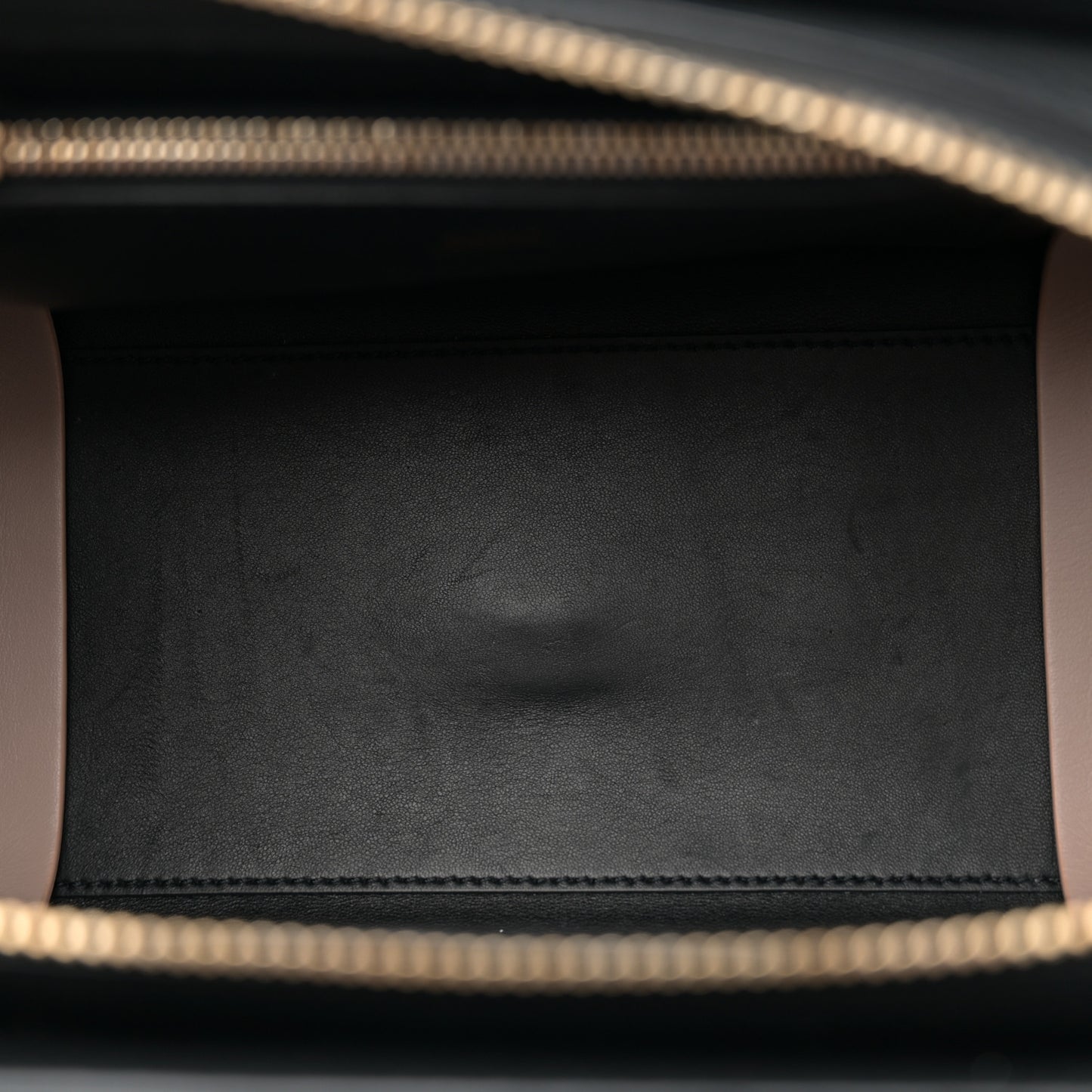 Grained Calfskin Small Edith Top Handle Bag Black