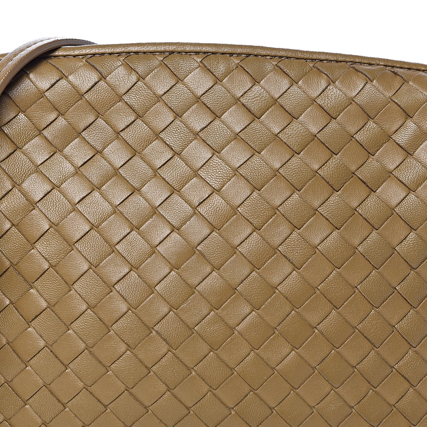 Nappa Intrecciato Nodini Crossbody Messenger Bronze