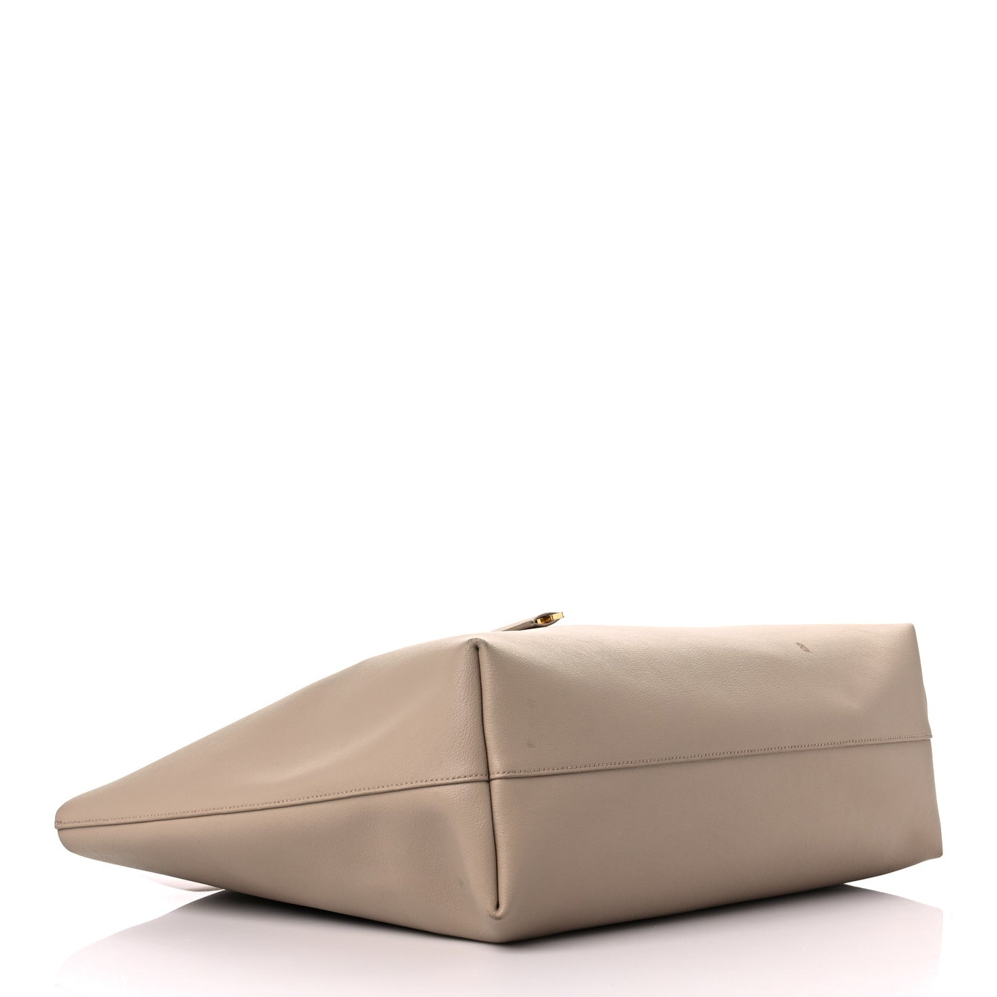 Calfskin Large Shopping Tote Dark Beige