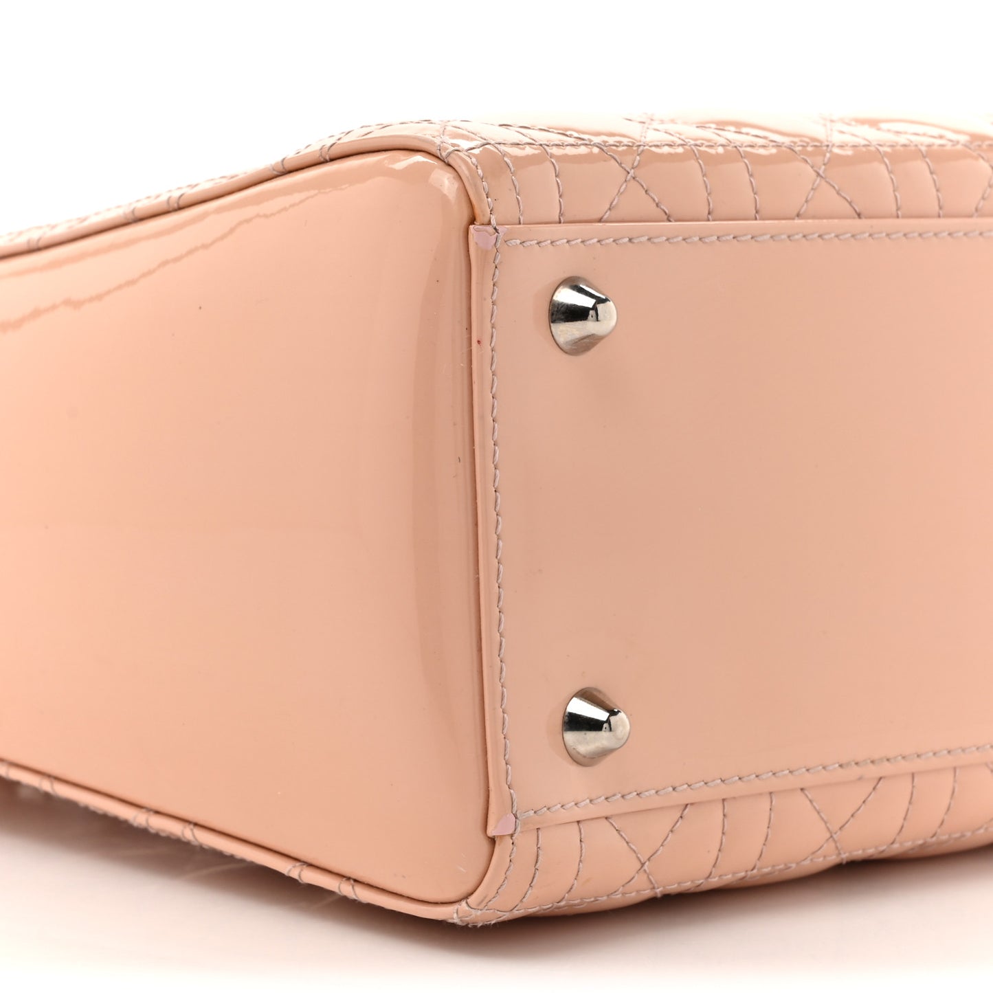 Patent Cannage Large Lady Dior Light Pink