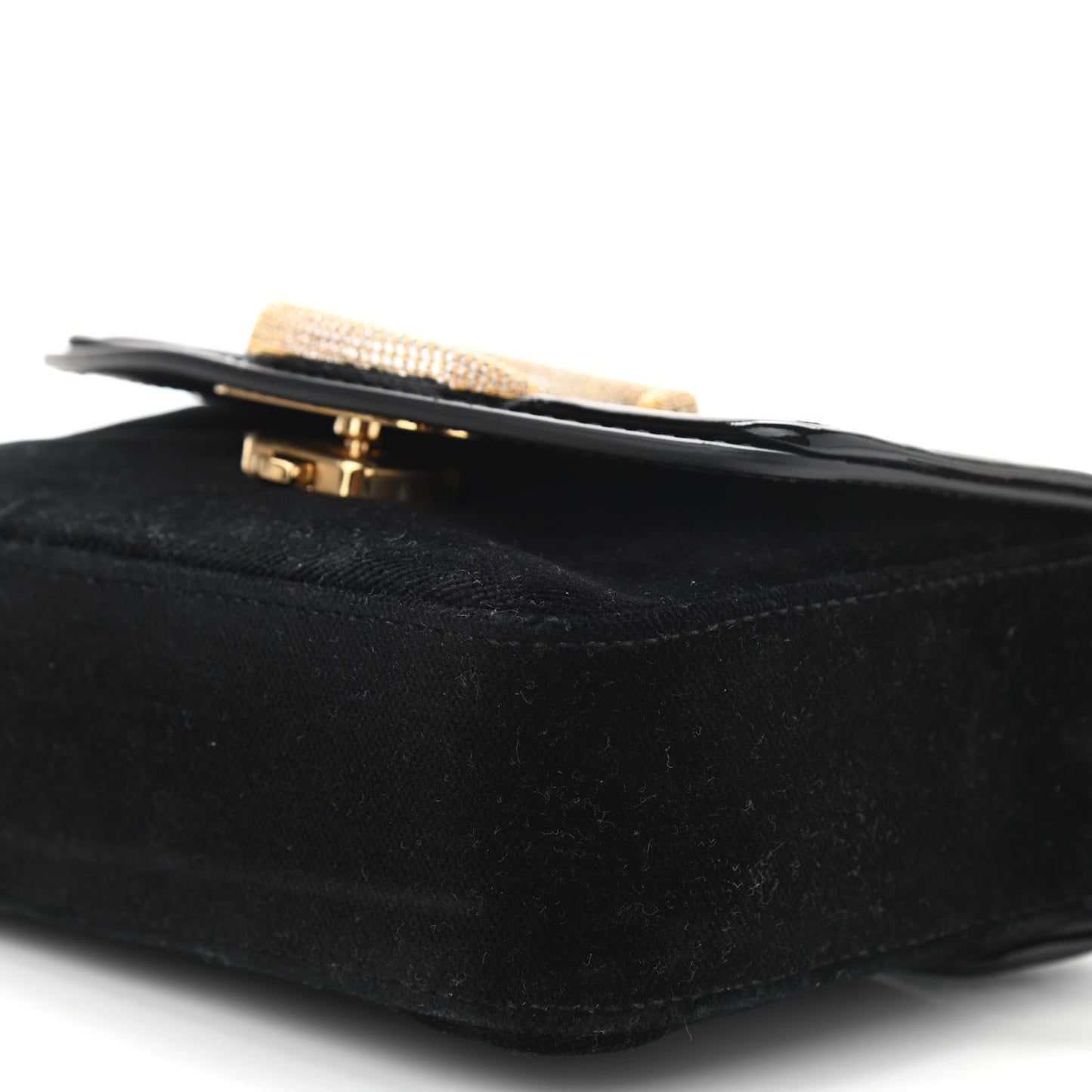 Velvet Crystal Mini C Double Carry Black