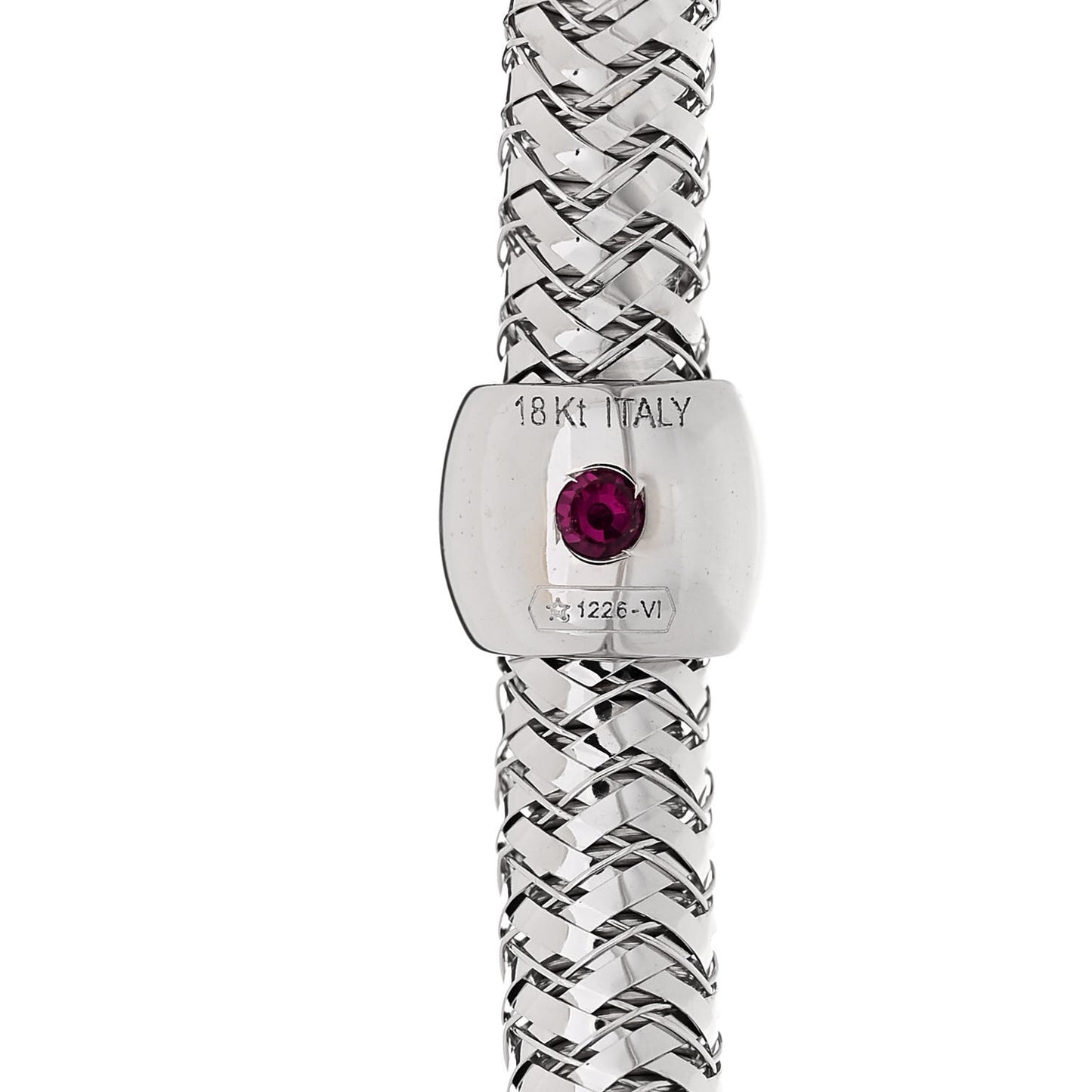 18K White Gold Primavera Flex Bangle Bracelet