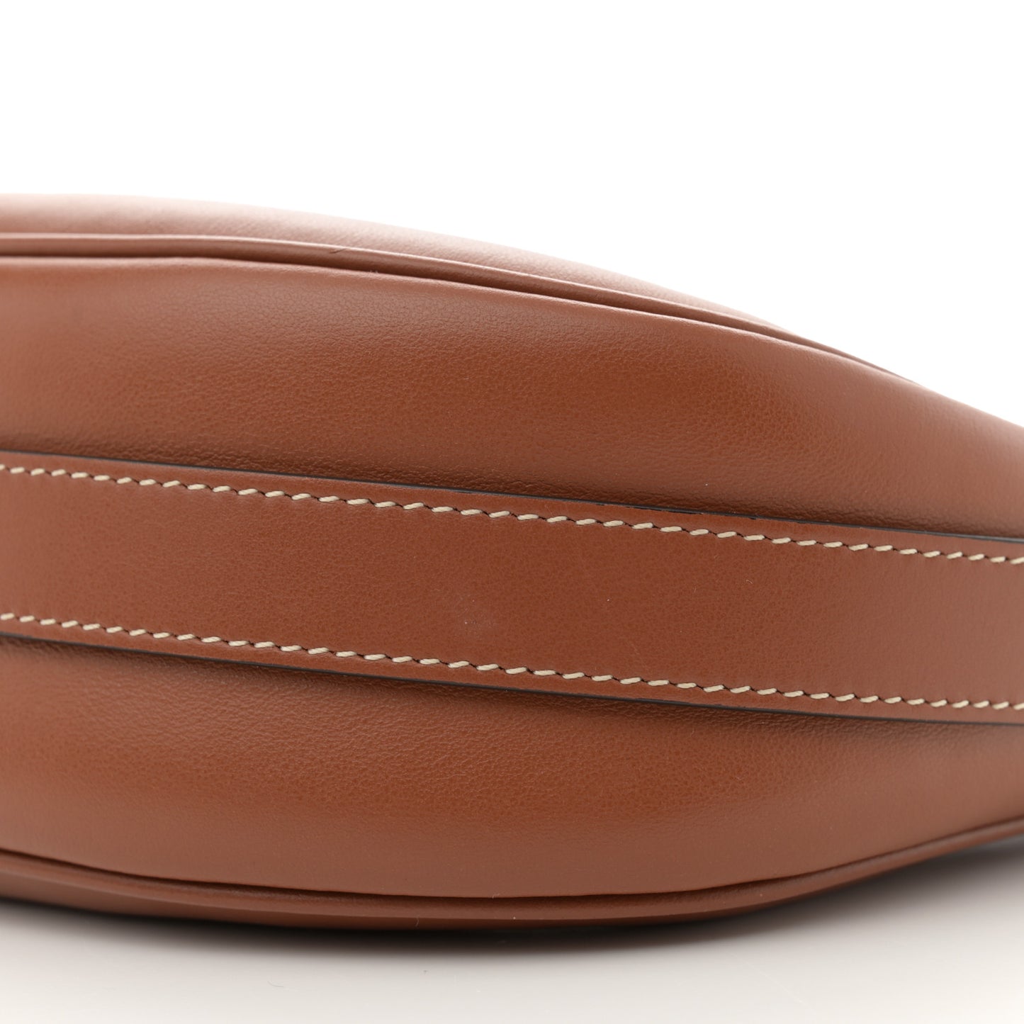 Smooth Calfskin Medium Strap Ava Shoulder Bag Tan