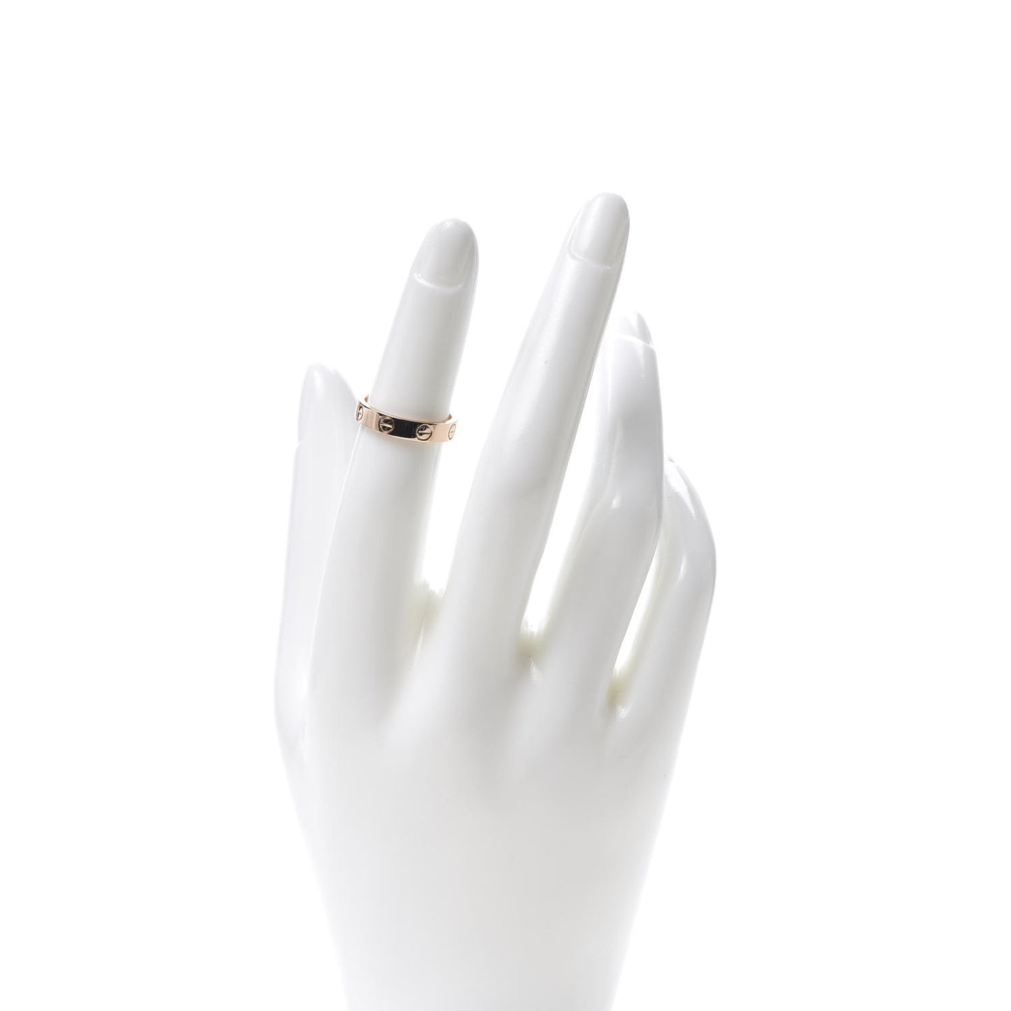 18K Pink Gold 3.5mm LOVE Wedding Band Ring 48 4.5