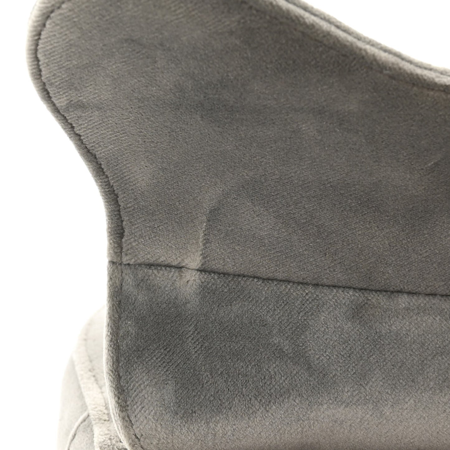 Velvet Crystal Mini Saddle Bag Grey