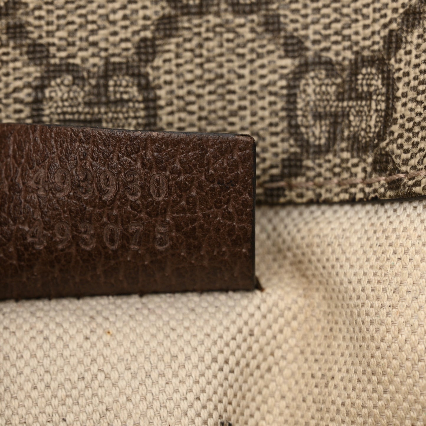 GG Supreme Monogram Neo Vintage Web Belt Bag Brown