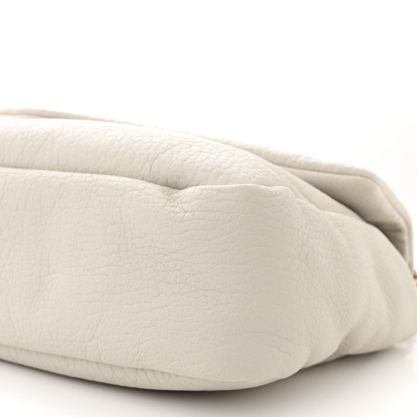 Grained Lambskin Large Calypso Blanc Vintage