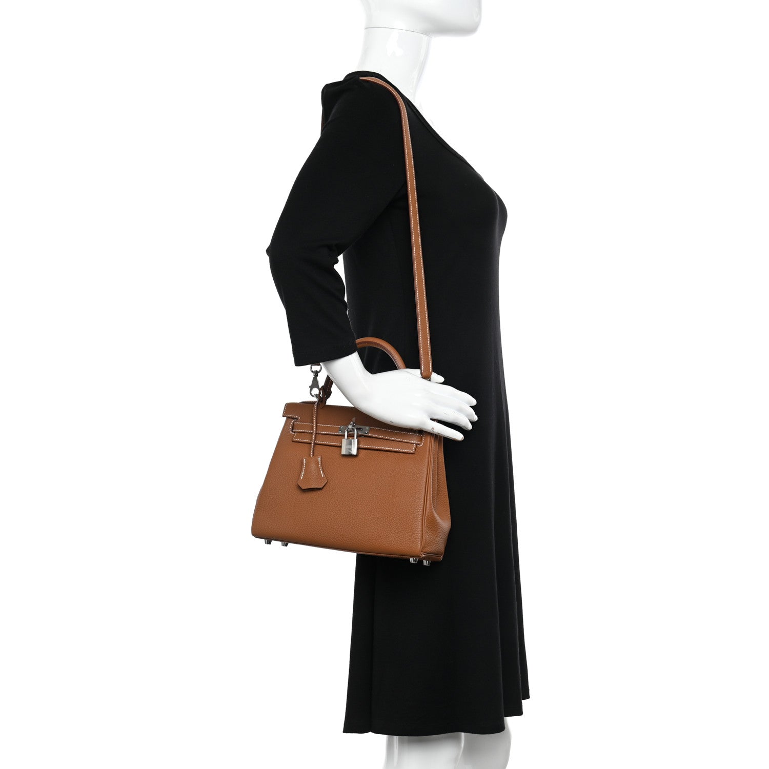 Hermes Togo Kelly Retourne 25 Gold 2 of 11