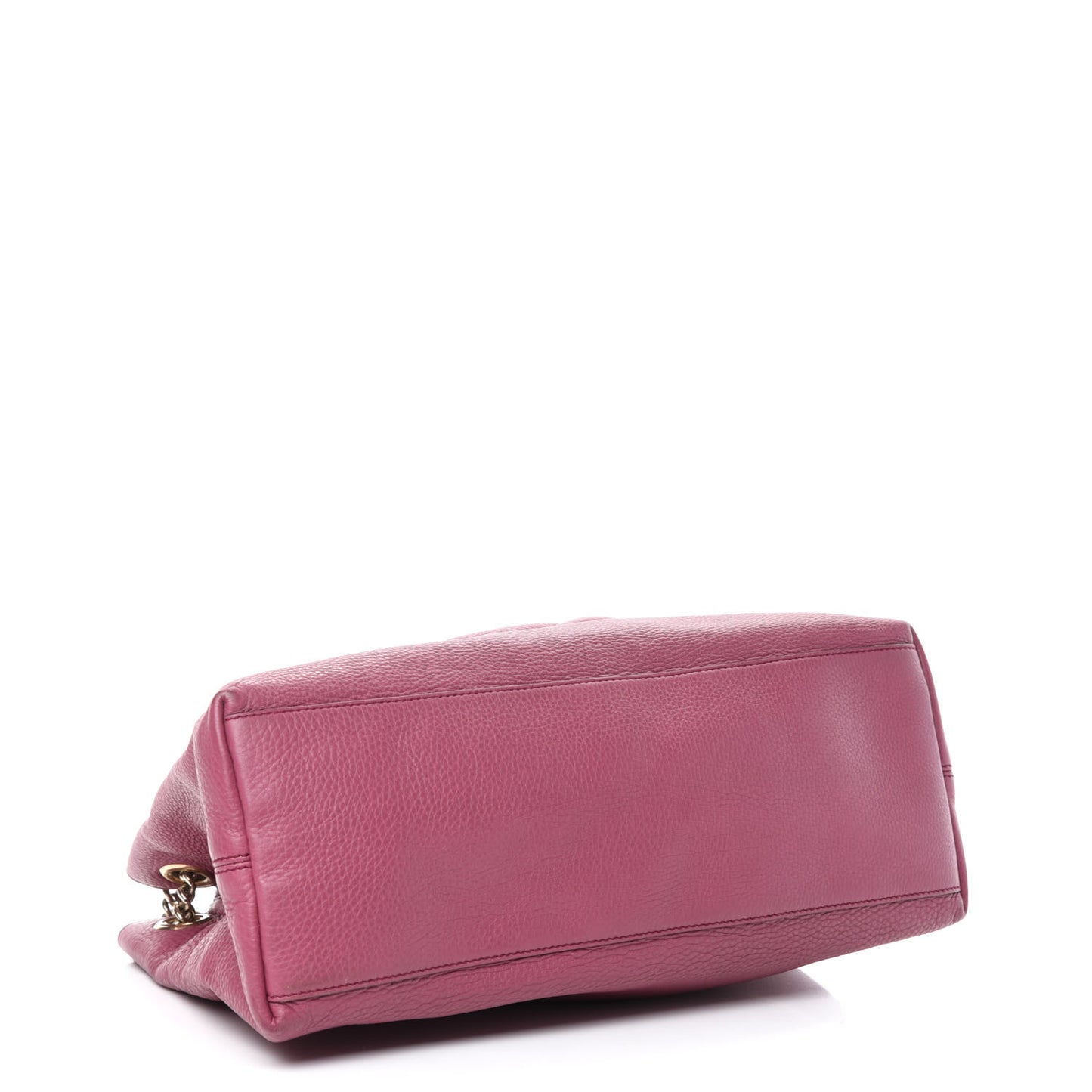 Pebbled Calfskin Medium Soho Chain Shoulder Bag Peonia Flower