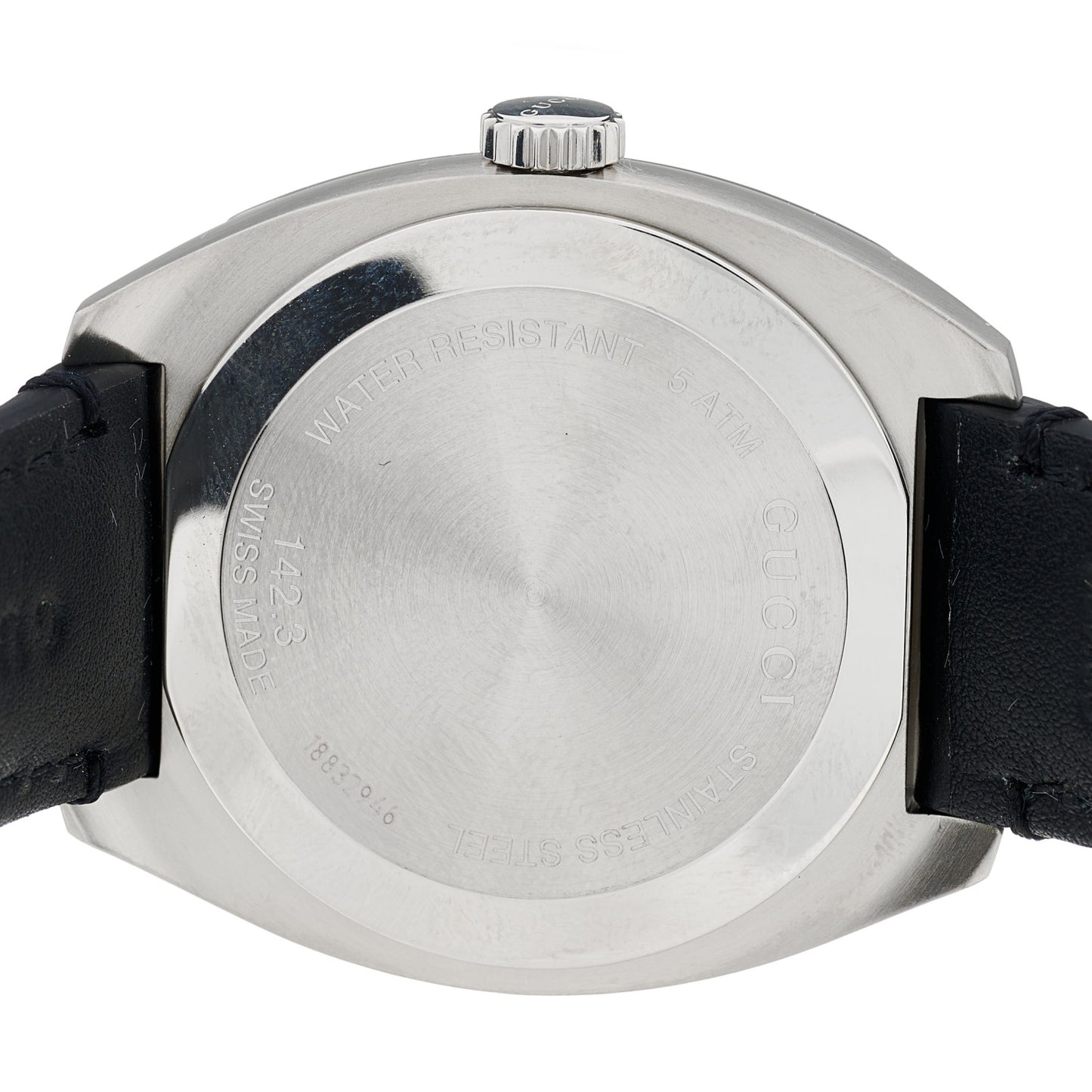 Stainless Steel Calfskin 40mm GG2570 Quartz Watch Black