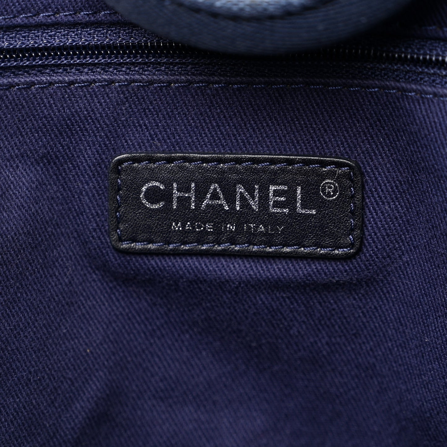 Canvas Medium Deauville Tote Blue