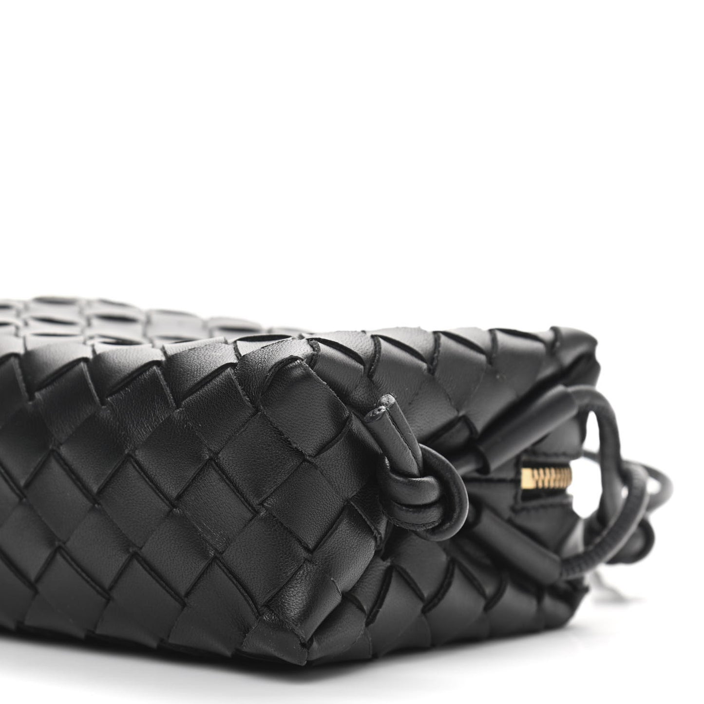 Nappa Intrecciato Mini Loop Camera Bag Black