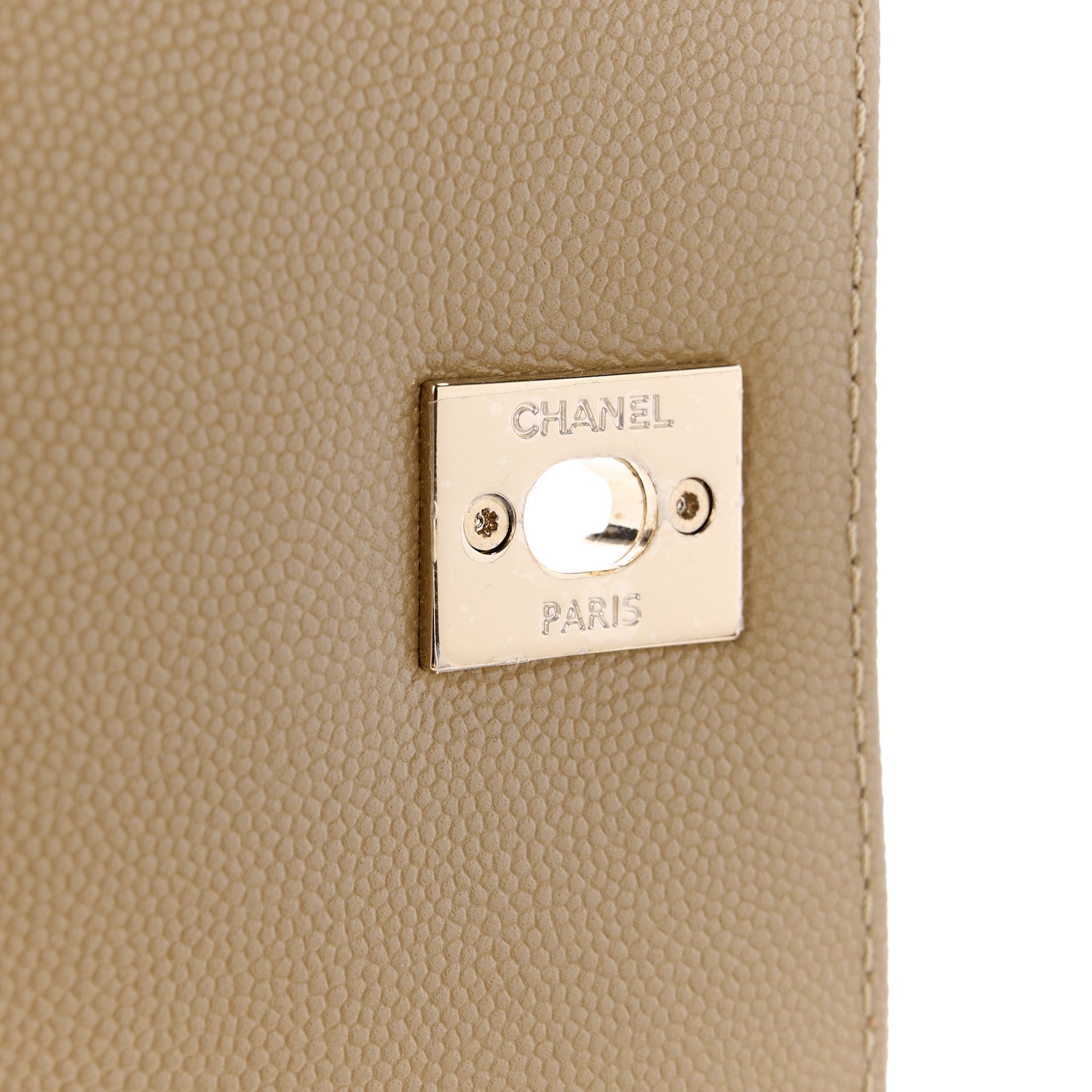Chanel Caviar Lizard Embossed Quilted Small Coco Handle Flap Dark Beige 7 of 11