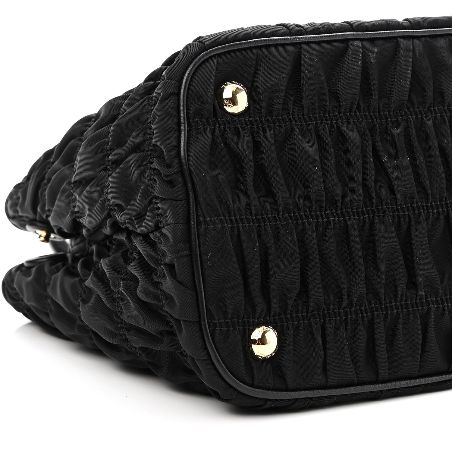 Prada Tessuto Nylon Gaufre Small Tote Black 9 of 9