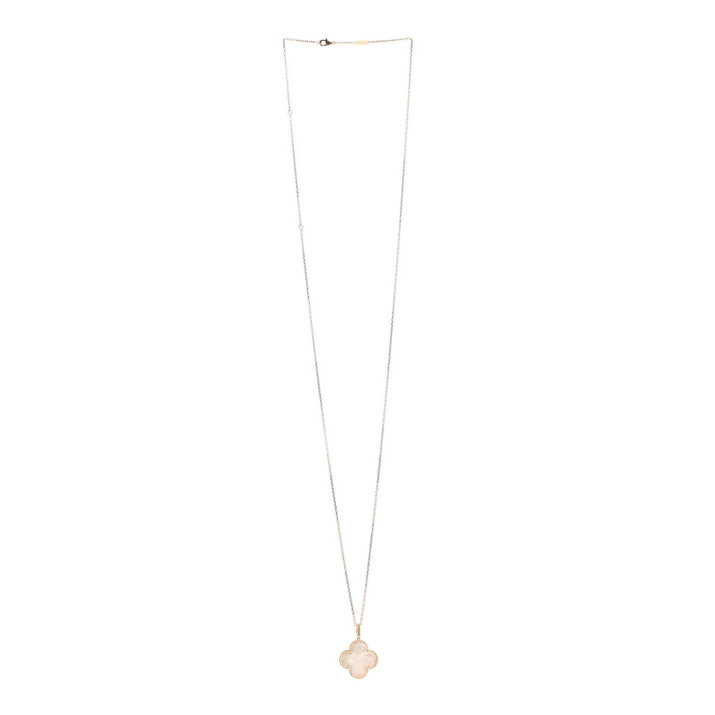 18K Yellow Gold Mother of Pearl Magic Alhambra Long Necklace