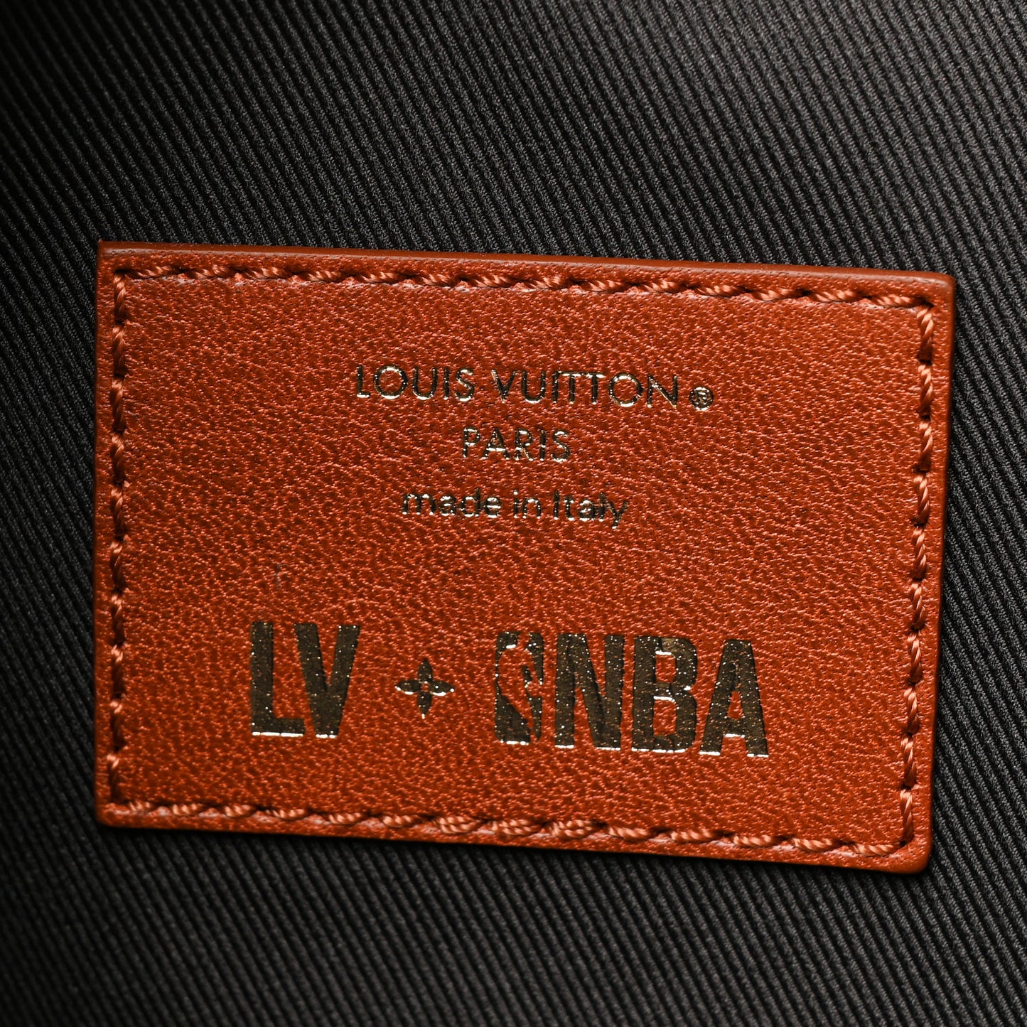 X NBA Monogram Grain Cowhide Ball Keepall Trio Pocket Bag